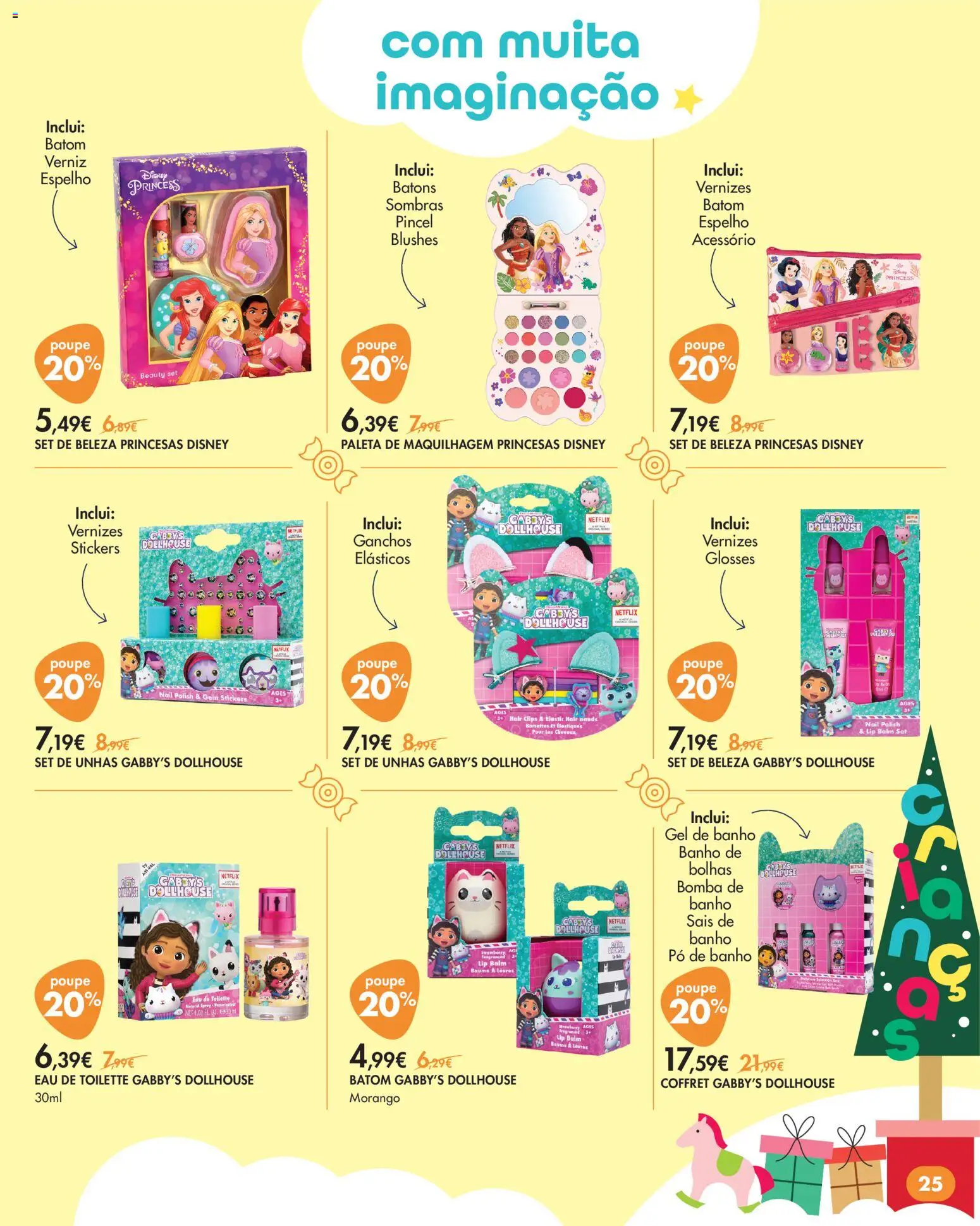 Pingo Doce Bem Estar Natal Lojas │ válido de 18.11.2025 | Página: 25 | Produtos: Eau de toilette, Batom, Maquilhagem, Gel de banho