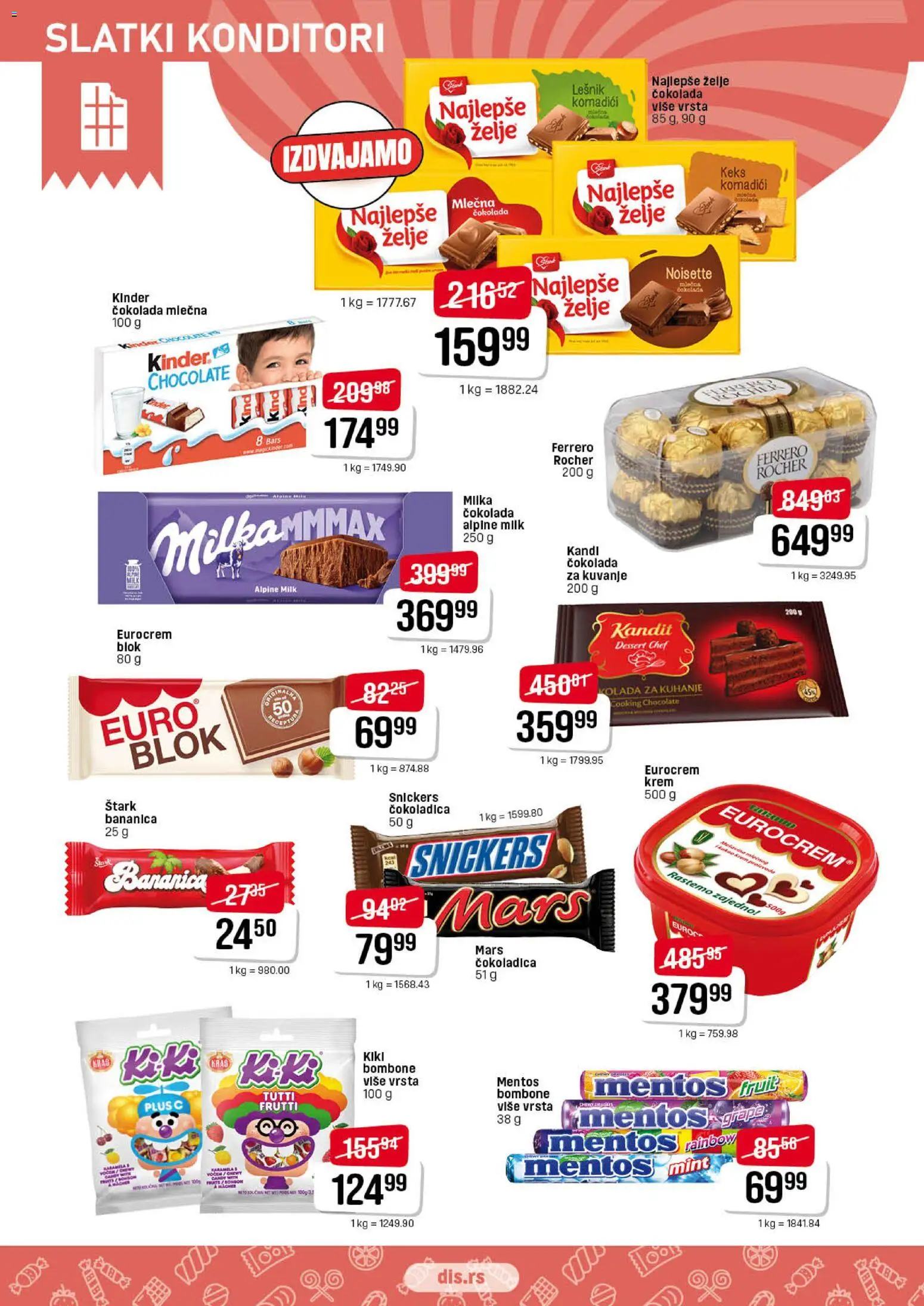 DIS katalog - važi od 02.01.2026 | Strana: 12 | Proizvode: Keks, Eurocrem, Candy, Ferrero