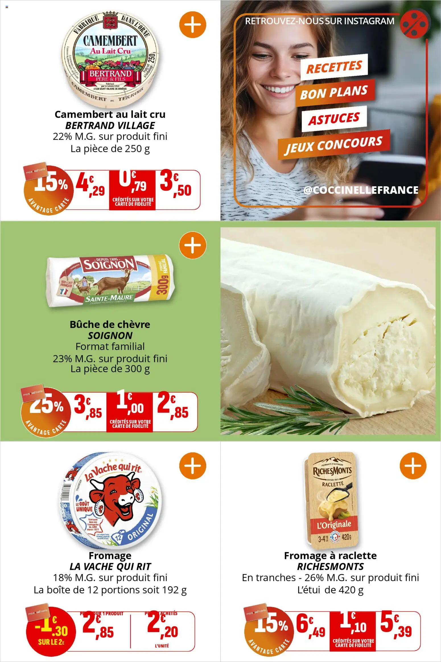 {H1} | Page: 8 | Produits: Raclette, Lait, Jeux, Camembert