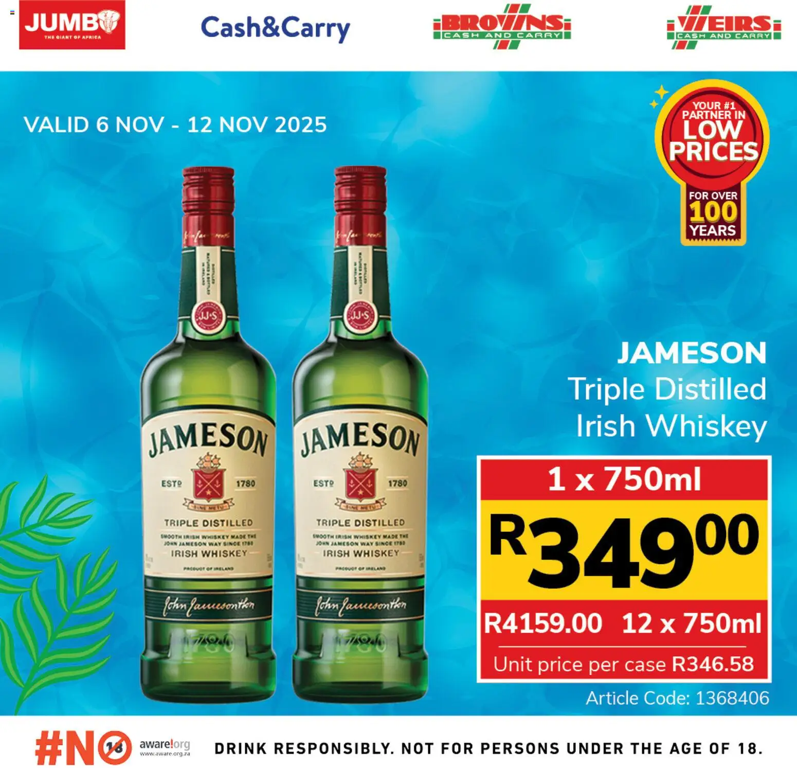 New Jumbo catalogue – valid from 06.11.2025 | Page: 2 | Products: Case, Whiskey