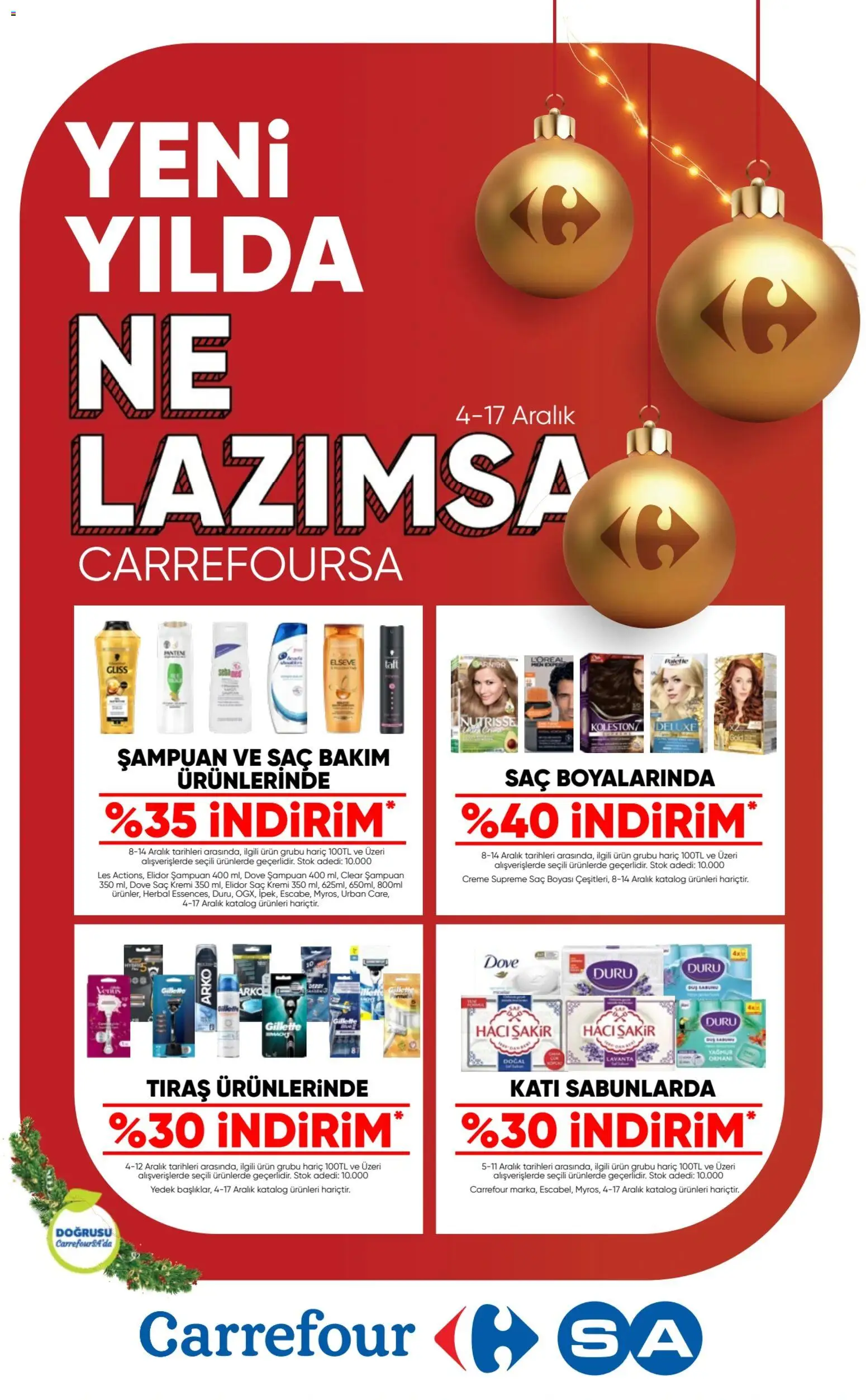 CarrefourSA Katalog - 04.12.2025 tarihinden itibaren geçerlidir | Sayfa: 1 | Ürünler: Şampuan, Saç Kremi