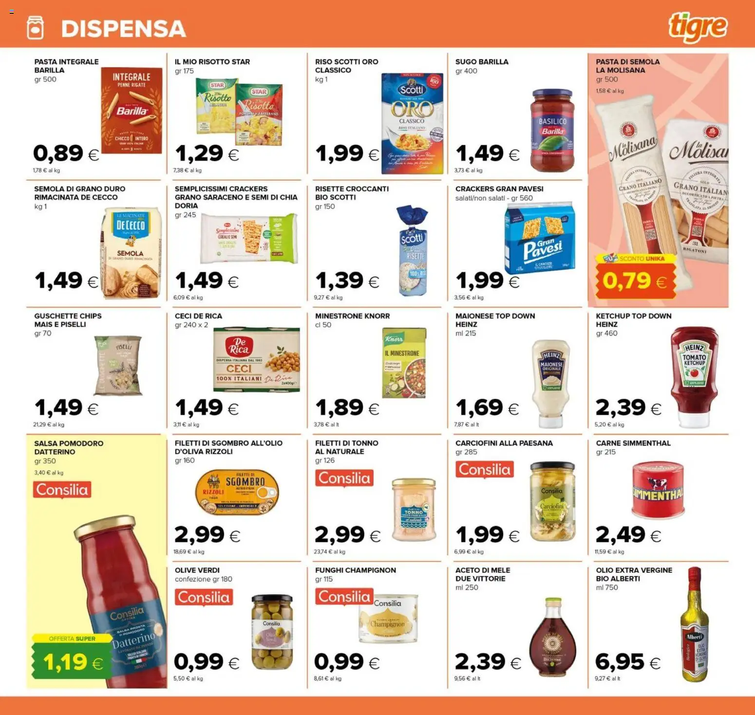 Volantino Tigre del 15.01.2026 | Pagina: 11 | Prodotti: Minestrone, Ceci, Tonno, Sgombro