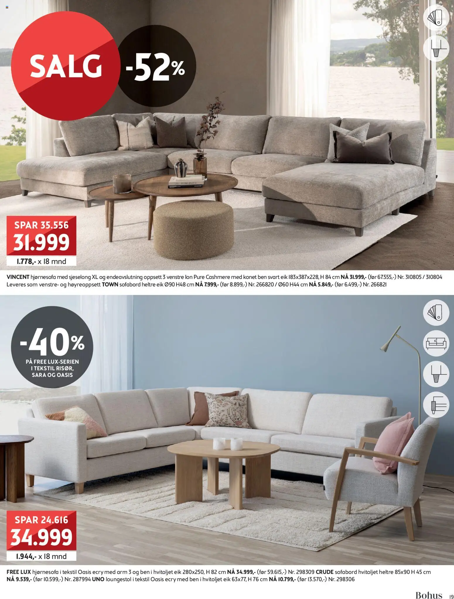 {H1} | Side: 19 | Produkter: Sjeselong