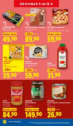 Náhled letáku DR. OETKER Guseppe pizza, 335 g / 410 g, různé druhy, 1 kg = 178,81 Kč / 1 kg = 146,10 Kč od 09.04.2026 | Strana: 20