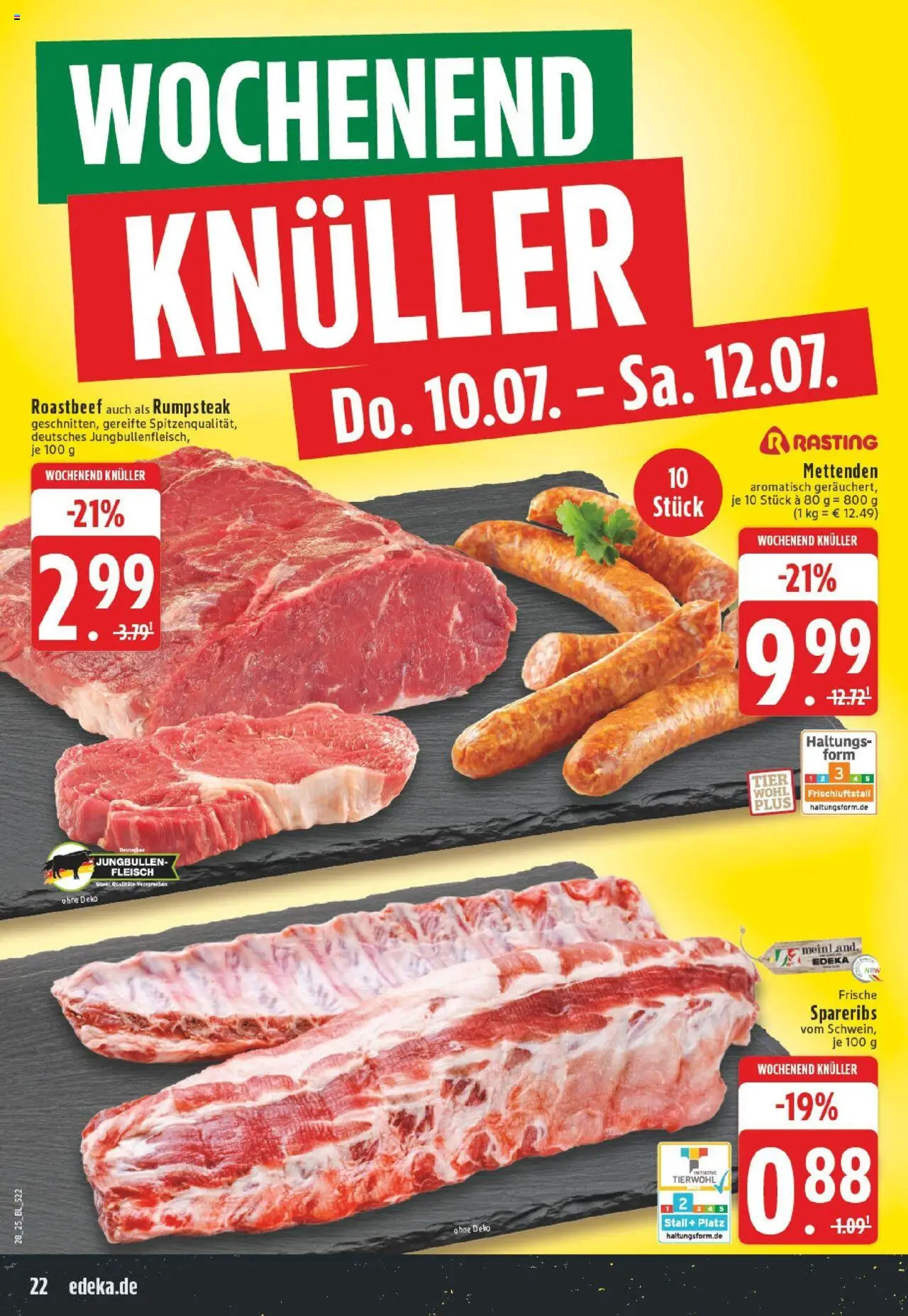Edeka prospekt Dortmund	 - gültig ab dem 06.07.2025 | Seite: 22 | Produkte: Rumpsteak, Roastbeef, Fleisch