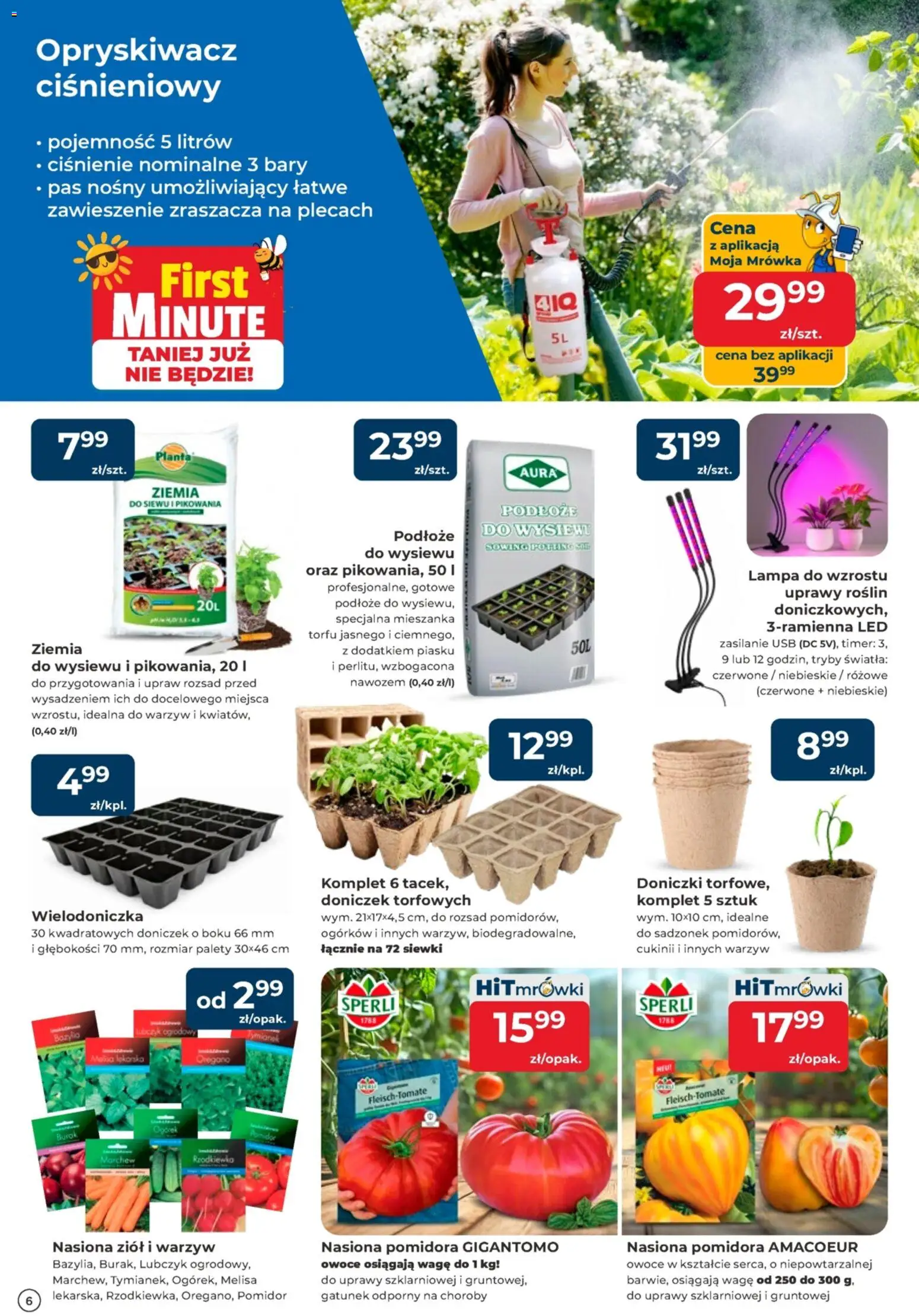 Mrówka Gazetka - Tarnów od 06.02.2026 | Strona: 6 | Produkty: Burak, Ziemia, Nasiona, Melisa