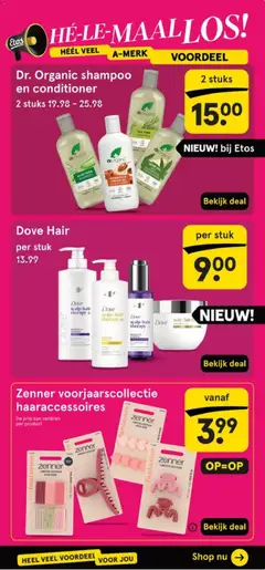 Dr. Organic shampoo en conditioner, 2 stuks - Voorbeeld van een folder van Etos, geldig van 30.03.2026 | Pagina: 27