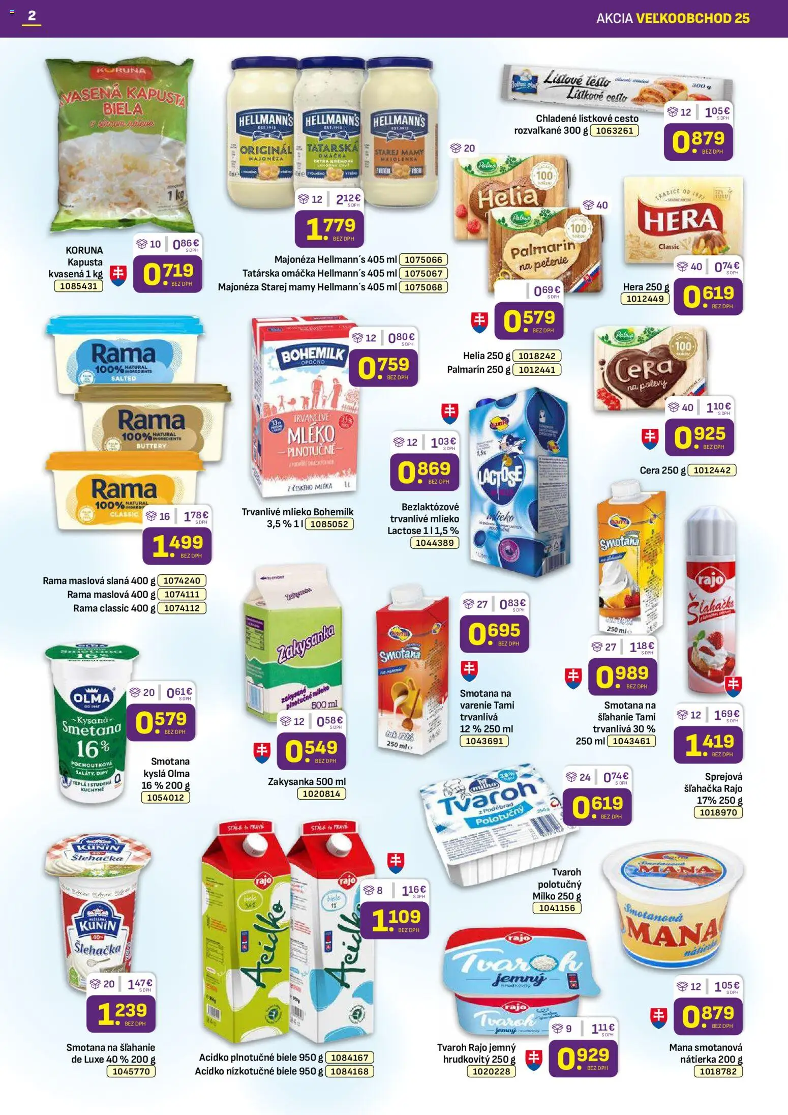 Nové Libex akcie – leták je platný od 15.12.2025 | Strana: 2 | Produkty: Kuchyne, Tvaroh, Omáčka, Acidko