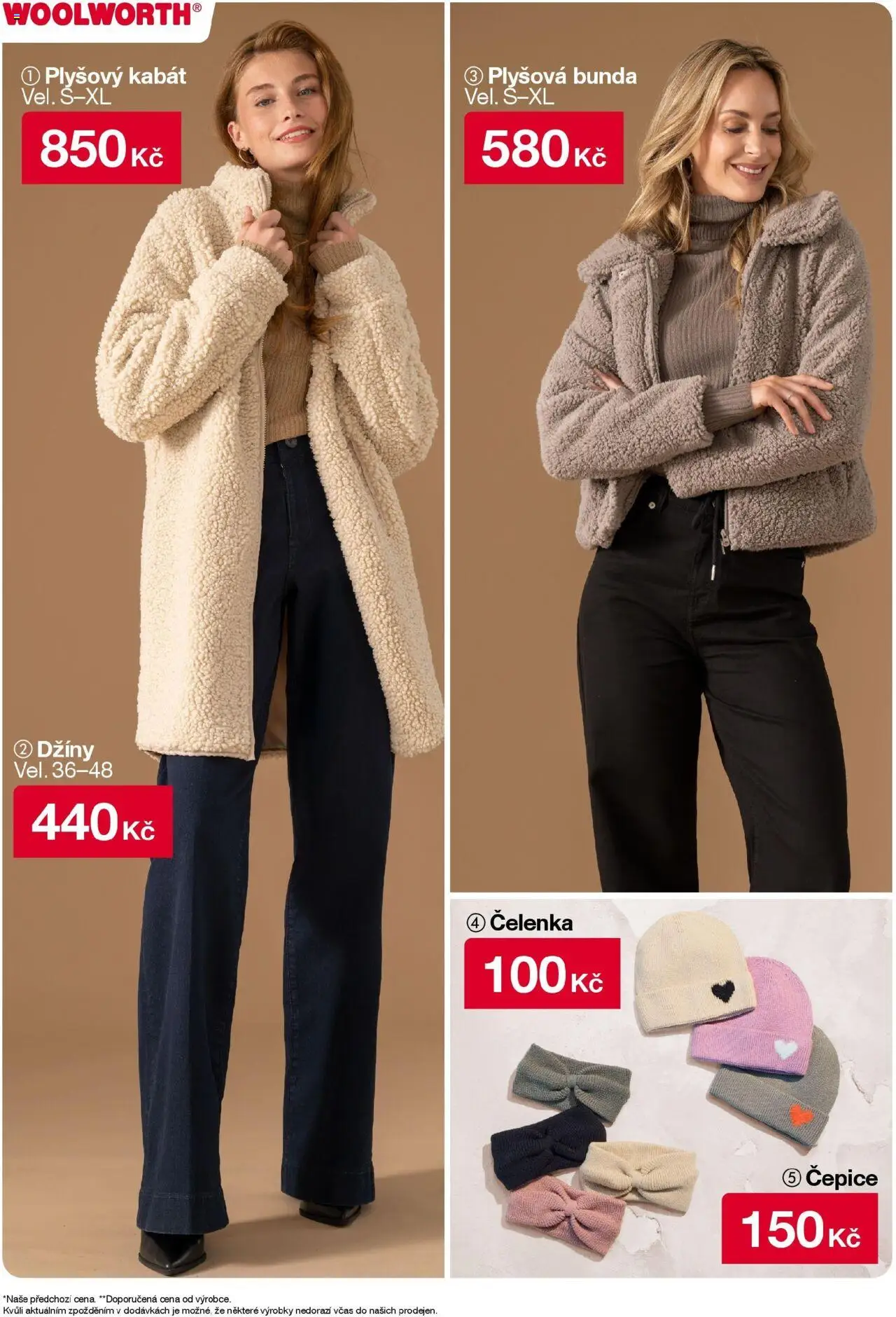 Woolworth leták od 03.10.2025 - akční nabídka | Strana: 6 | Produkty: Bunda, Kabát, Čepice, Džíny