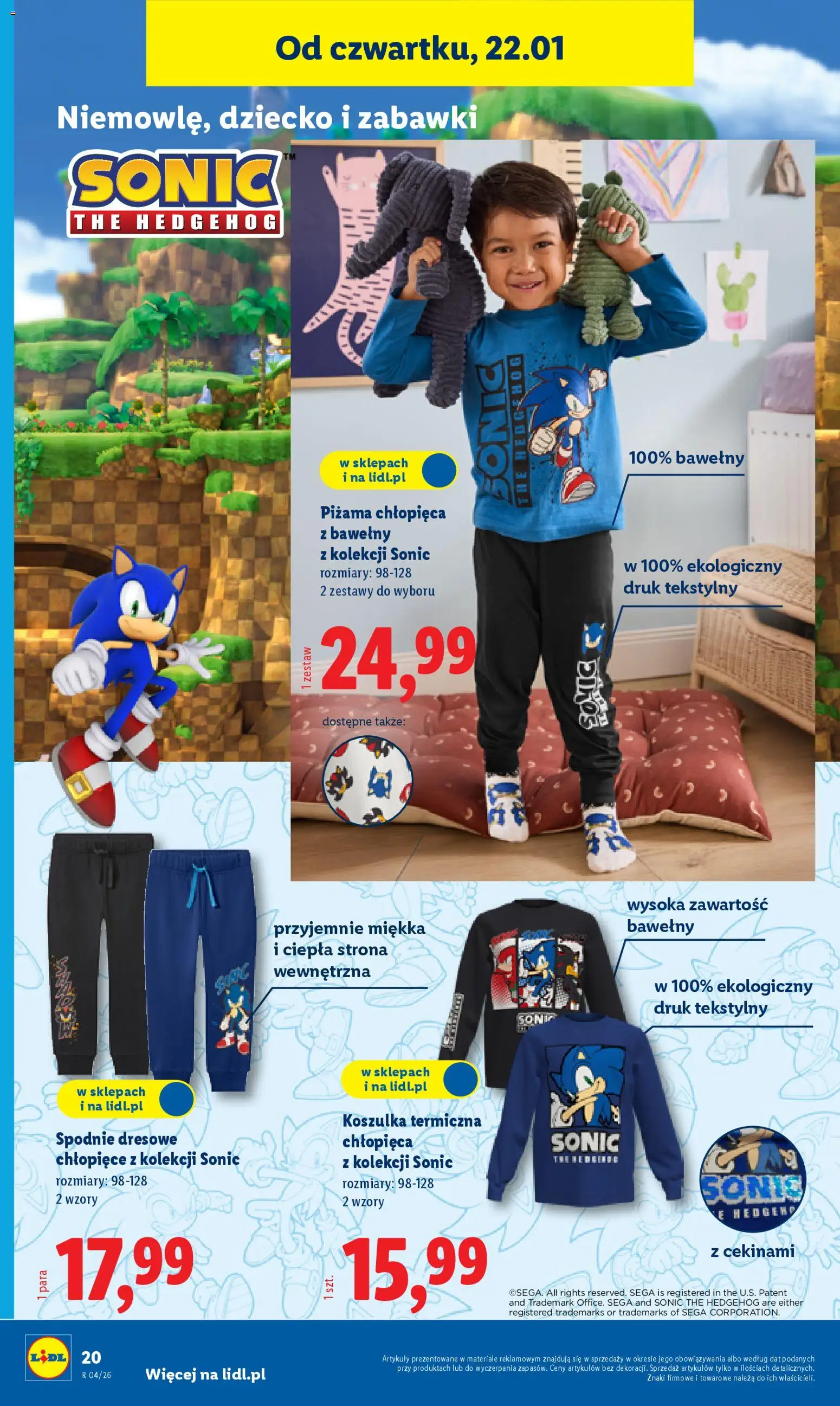 Lidl Katalog od 19.01.2026 | Strona: 20 | Produkty: Spodnie, Piżama