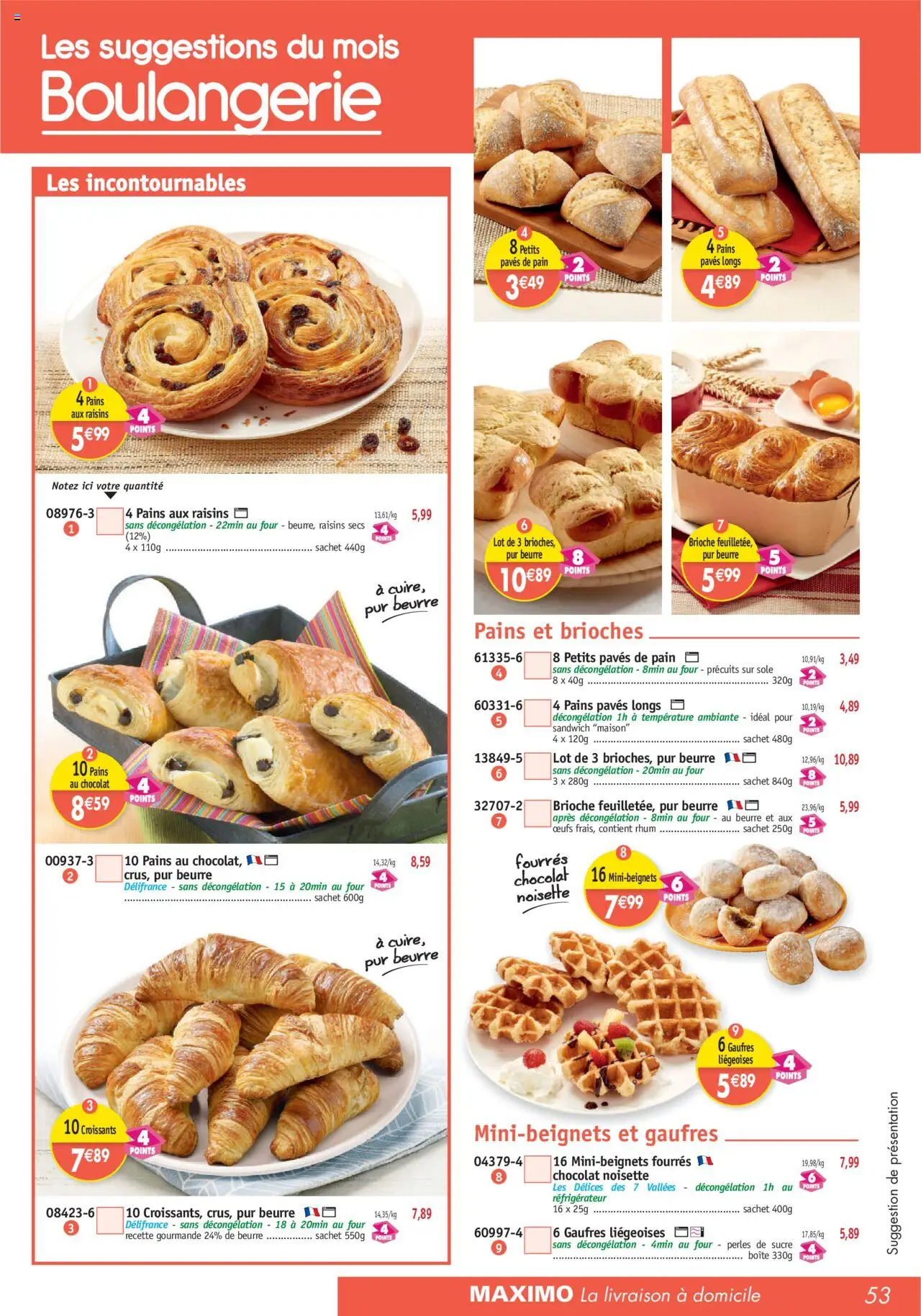  | Page: 53 | Produits: Noisette, Réfrigérateur, Four, Œufs
