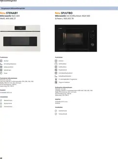 Ikea Elektrogeräte ab 10.04.2026 gültig | Seite: 30 | Produkte: Mikrowelle, Unterschrank, Hochschrank