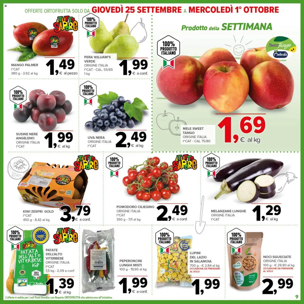 Volantino Todis del 18.09.2025 | Pagina: 9