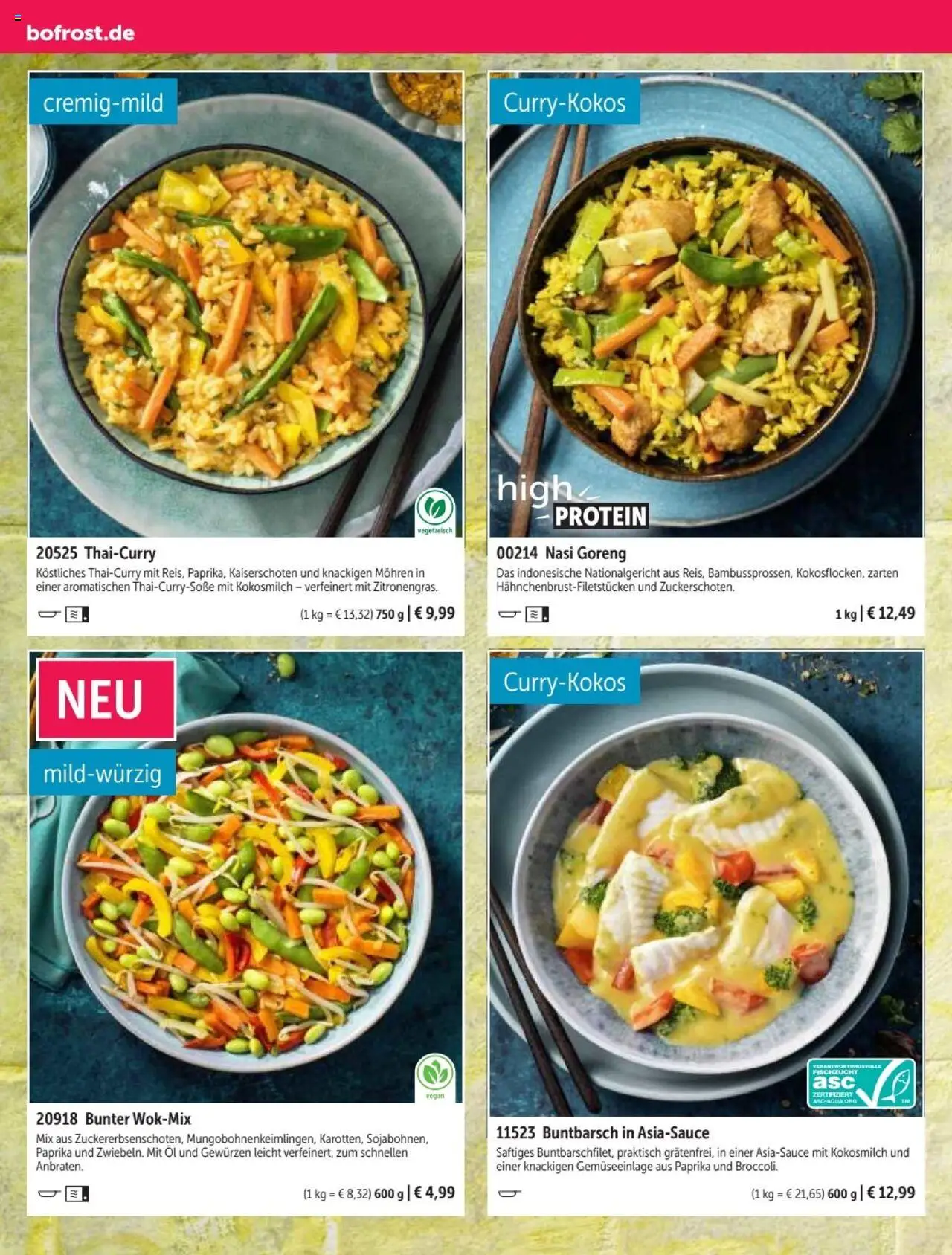 Bofrost Katalog – gültig ab 07.09.2025 | Seite: 104 | Produkte: Öl, Mohren, Paprika