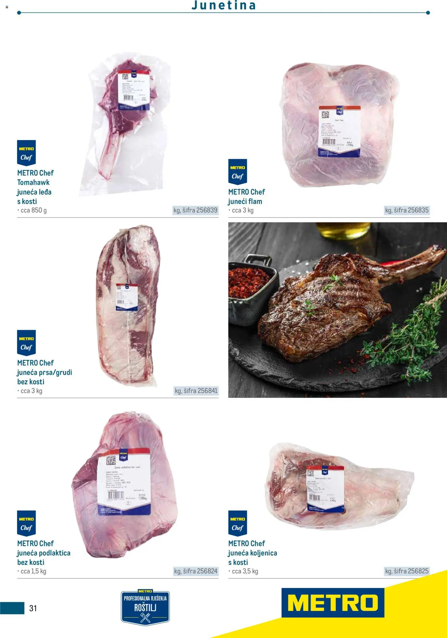 Metro katalog | vrijedi od 05.03.2026 | Stranica: 31 | Proizvodi: Roštilj, Junetina