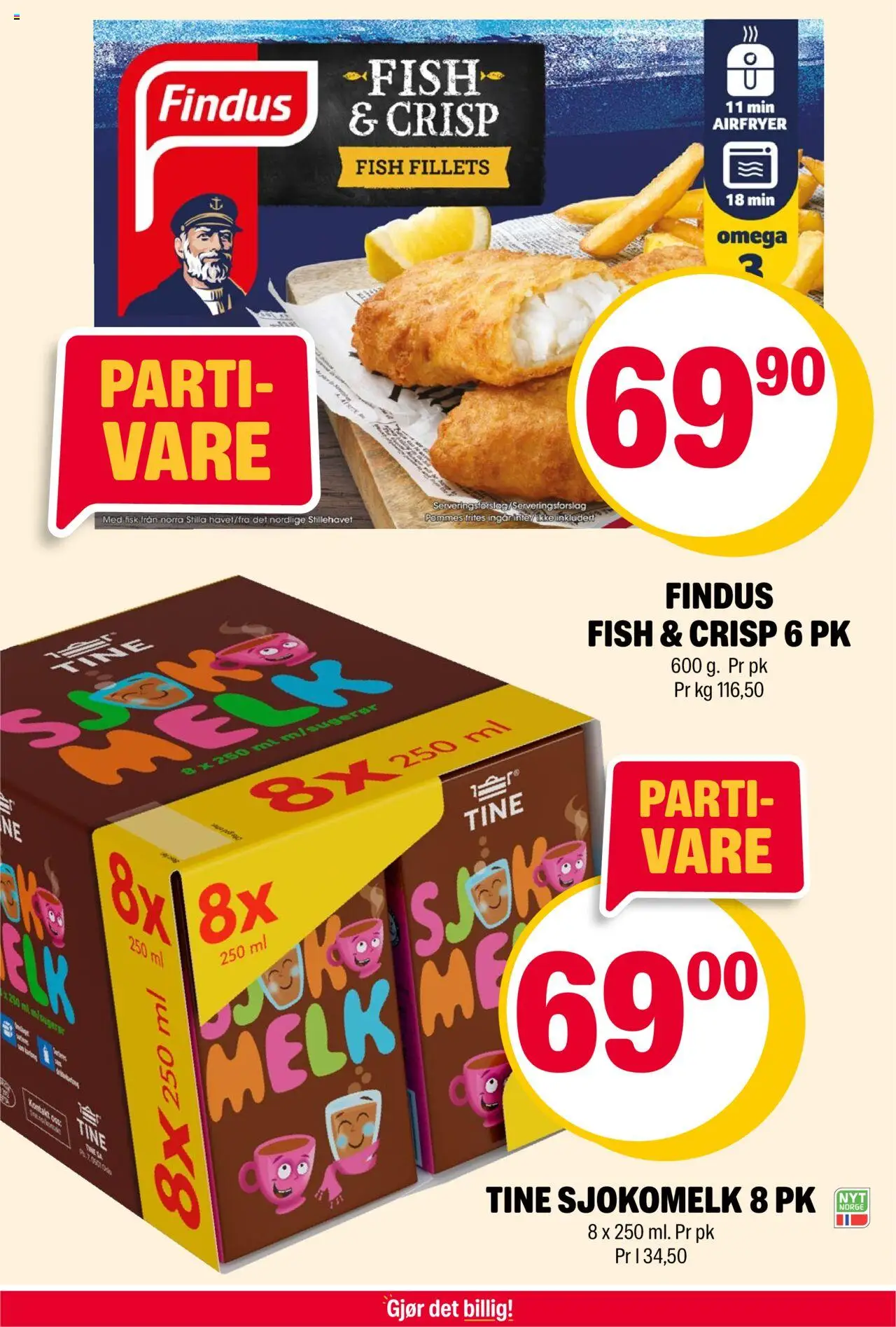  | Side: 9 | Produkter: Melk, Fisk, Airfryer, Pommes frites