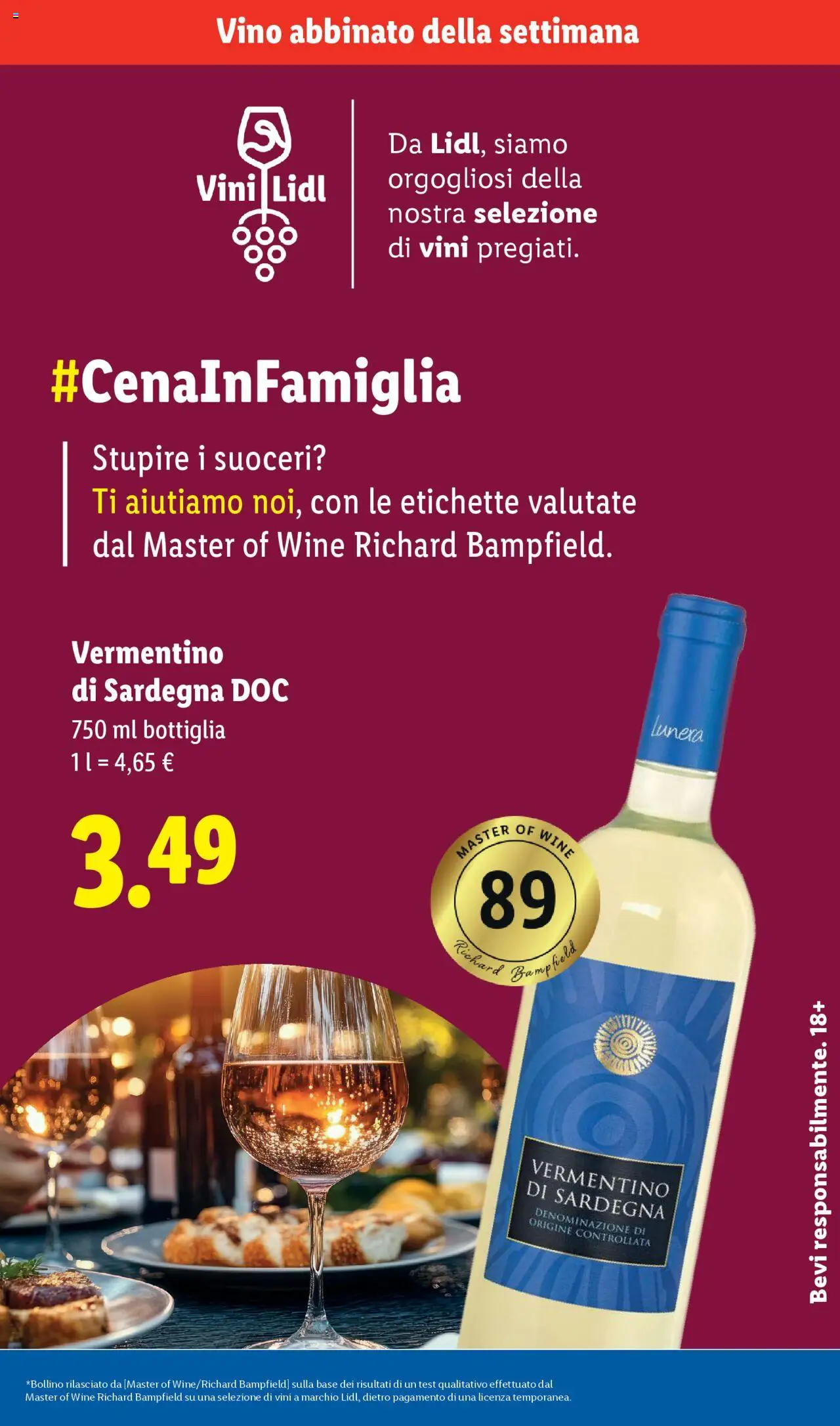 Volantino Lidl del 25.08.2025 | Pagina: 7 | Prodotti: Vino, Bottiglia