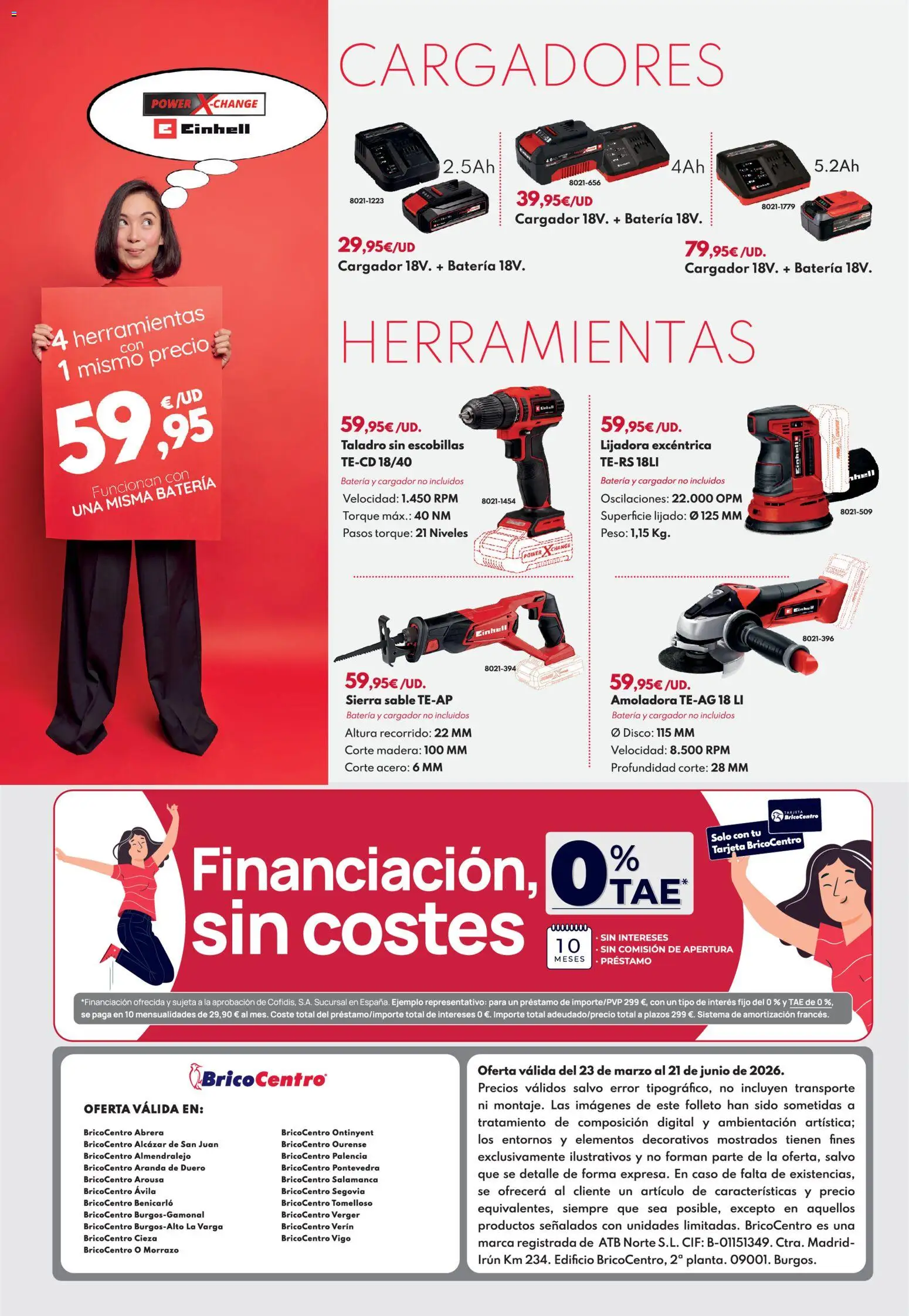 BricoCentro folleto │ válido desde el 23.03.2026 | Página: 24 | Productos: Disco, Peso, Batería