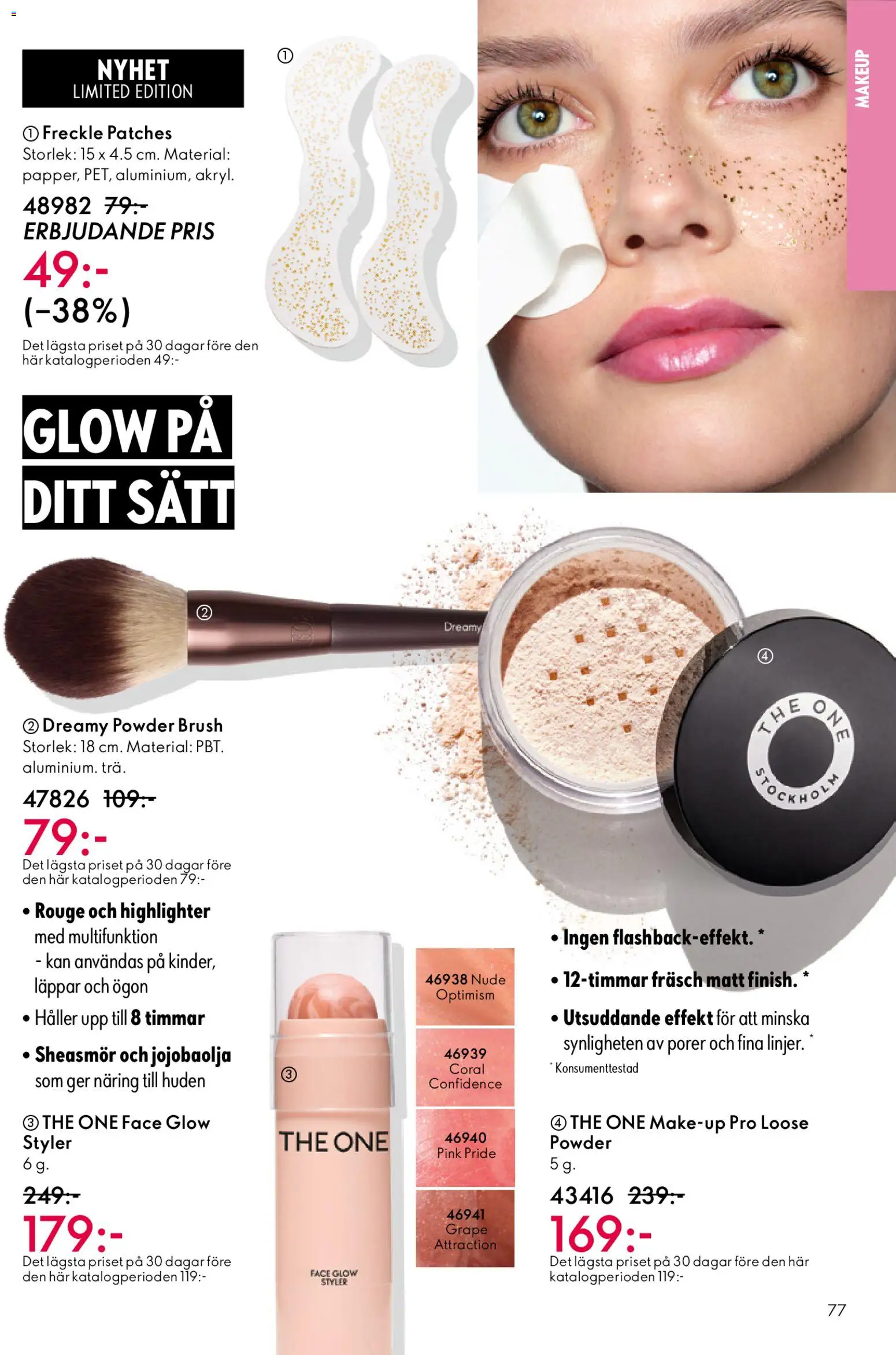 Oriflame reklamblad aktuell från 19.11.2025 | Sida: 77 | Produkter: Highlighter, Rouge