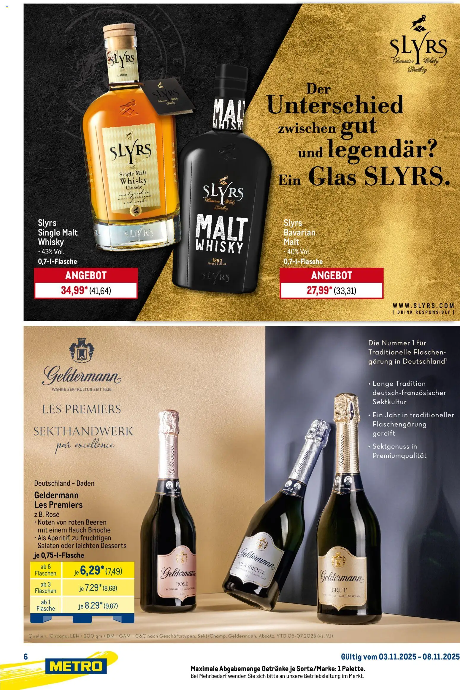 Metro Starke Marken – gültig ab 03.11.2025 | Seite: 6 | Produkte: Whisky