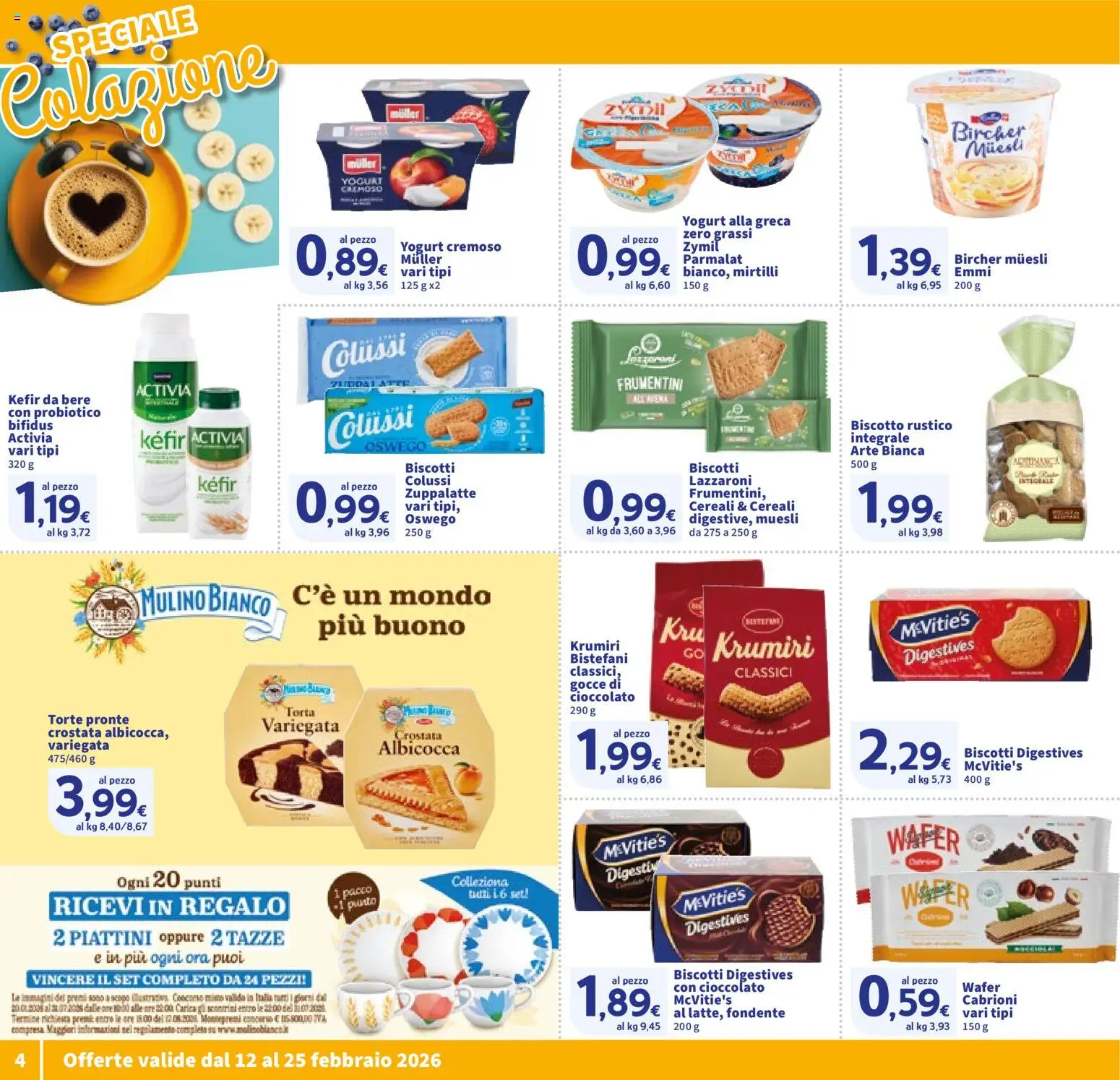 Volantino SIGMA del 12.02.2026 | Pagina: 4 | Prodotti: Muesli, Cioccolato, Cereali, Biscotti