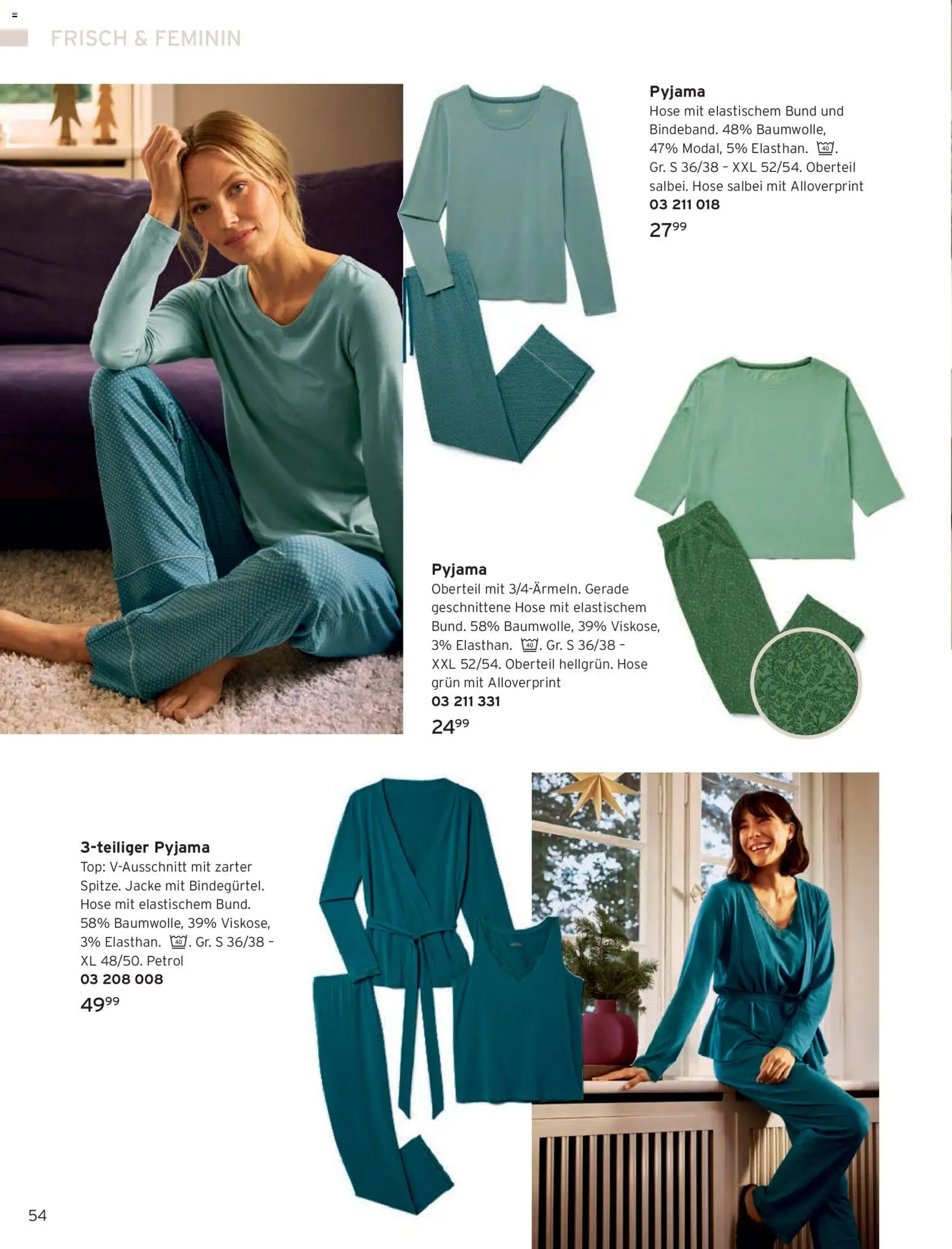 Tchibo Katalog Frühling – gültig ab 24.03.2026 | Seite: 54 | Produkte: Top, Jacke, Hose, Pyjama
