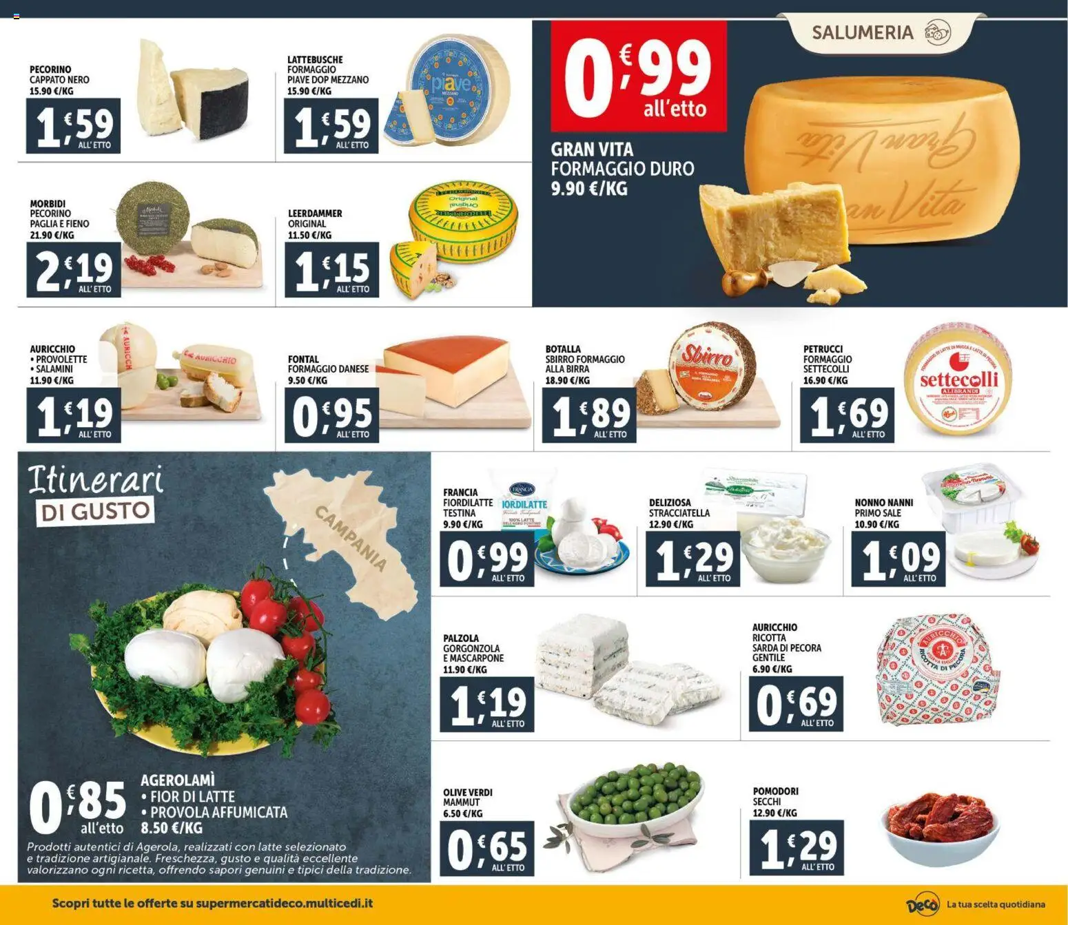 Volantino Decò del 11.02.2026 | Pagina: 2 | Prodotti: Sale, Olive, Pomodori, Ricotta