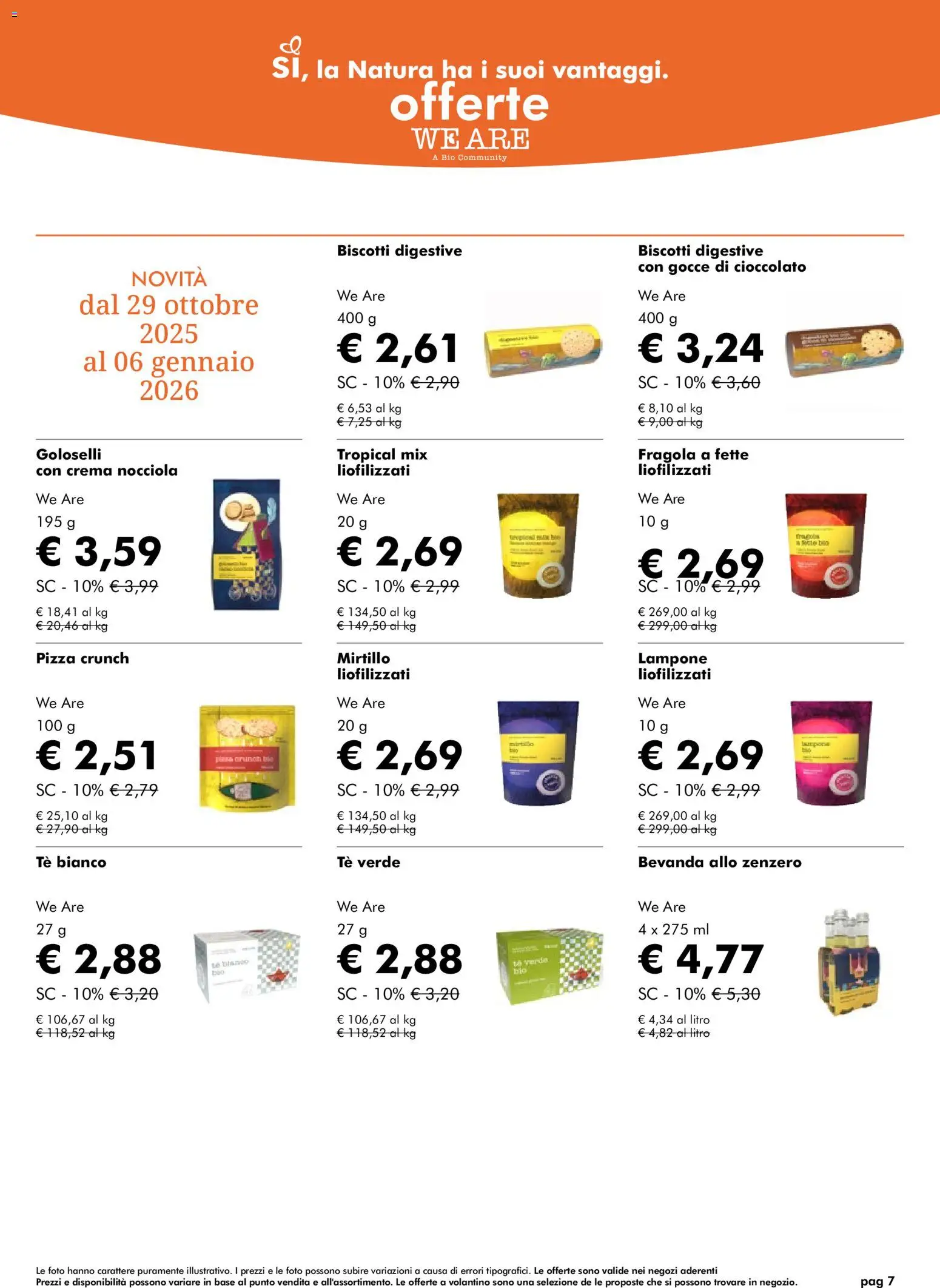 Volantino Natura Sì del 03.12.2025 | Pagina: 7