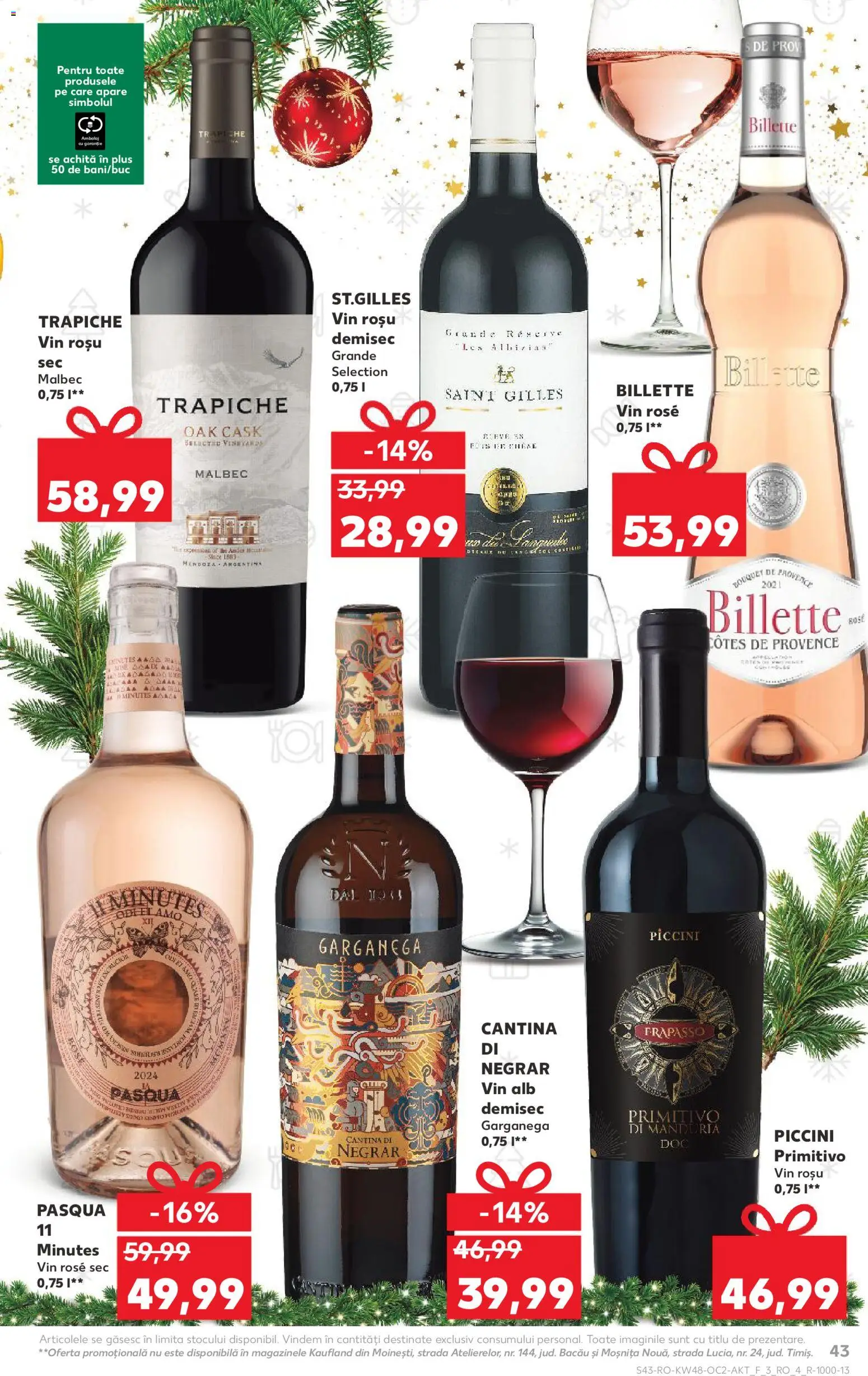 Noul catalog Kaufland – valabil de la 26.11.2025 | Pagină: 43 | Produse: Vin