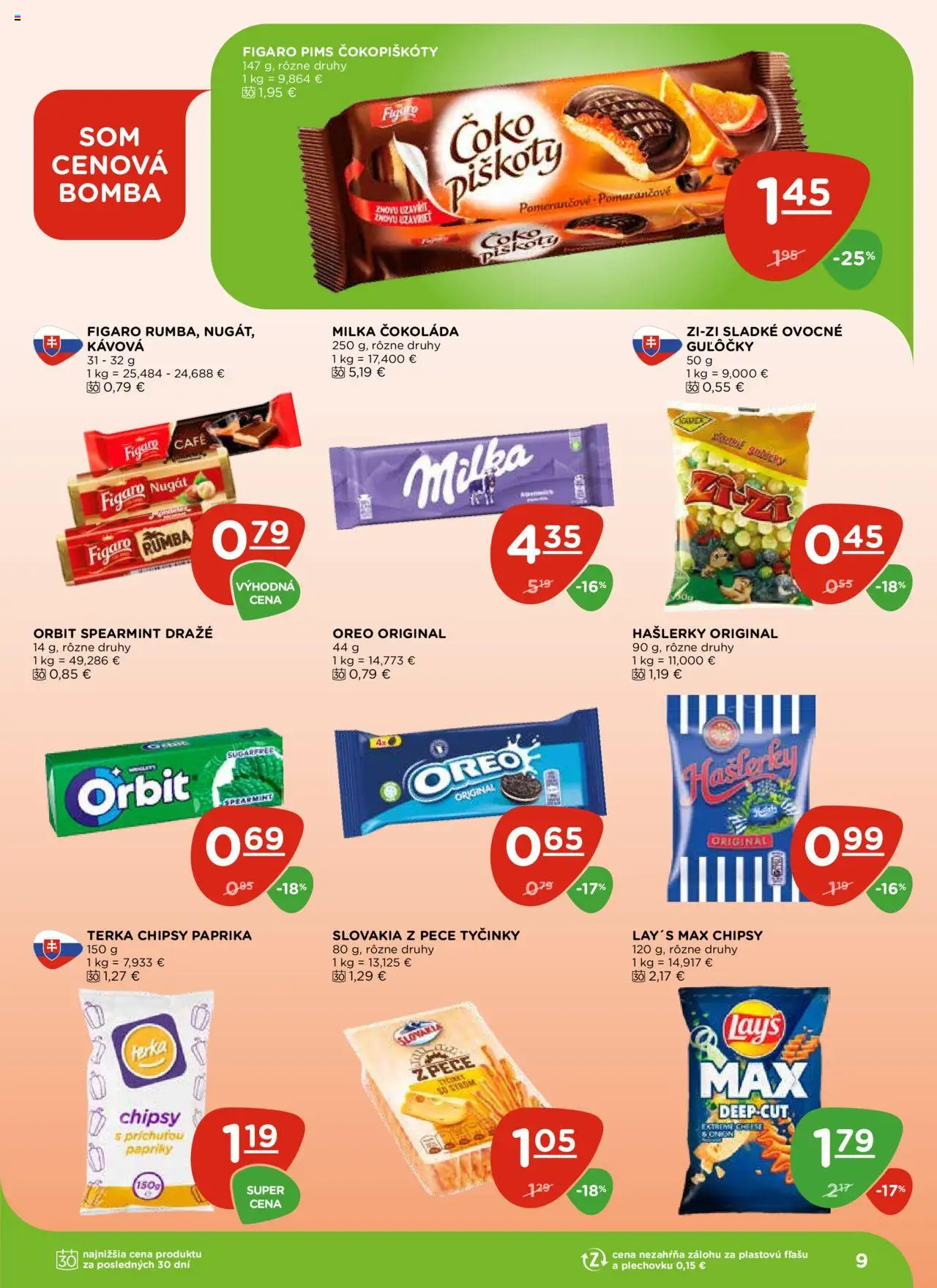 Terno leták │ platný od 17.07.2025 | Strana: 9 | Produkty: Paprika, Čokoláda, Chipsy, Milka