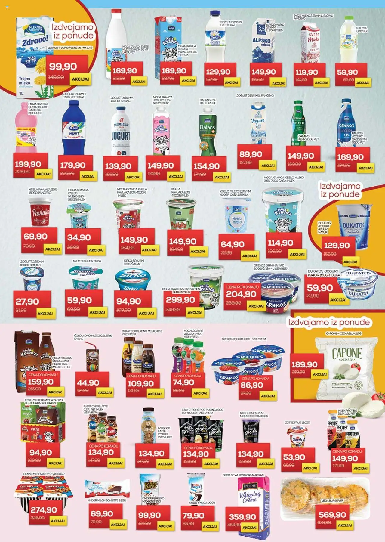 Medius katalog - važi od 12.08.2025 | Strana: 5 | Proizvode: Burger, Moja kravica, Mozzarella, Pavlaka
