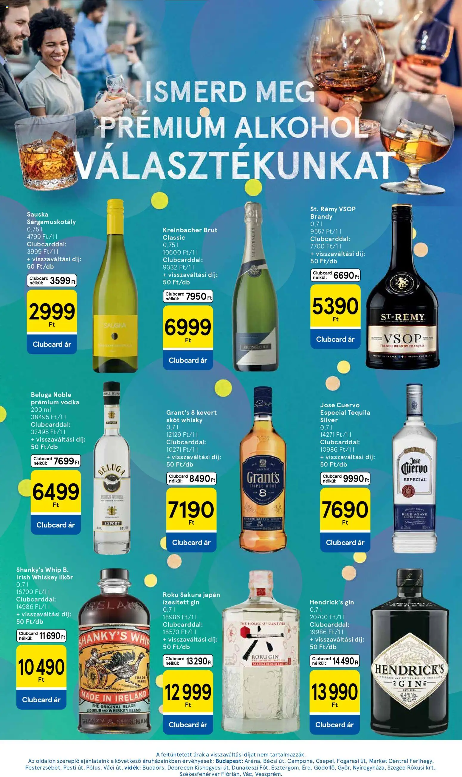 Tesco akciós ujság - amely érvényes a következő dátumtól: 16.04.2026 | Oldal: 11 | Termékek: Whiskey, Irish whiskey, Tequila, Vodka