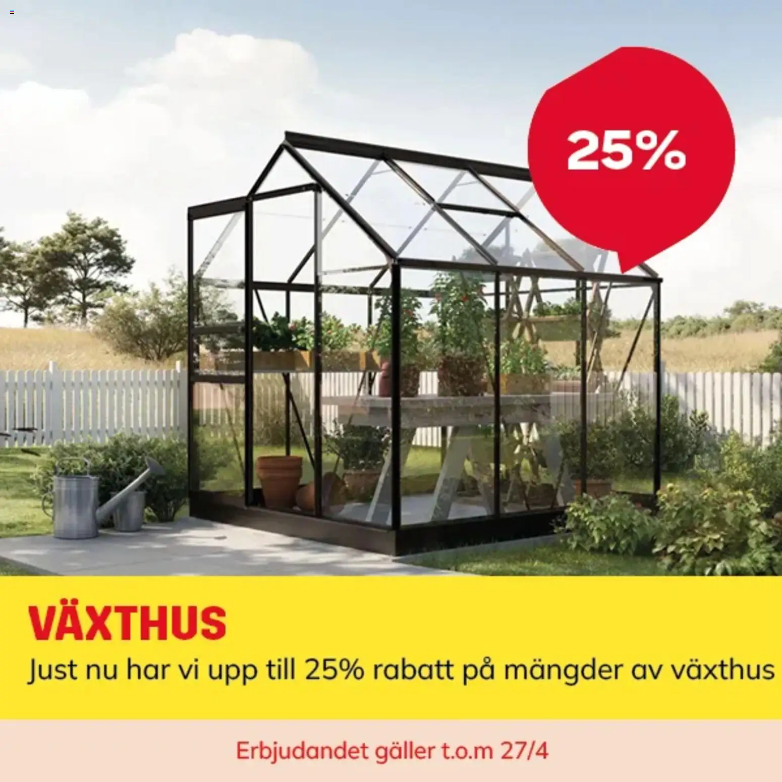 ByggMax reklamblad aktuell från 20.04.2026 | Sida: 21 | Produkter: Växthus, Galler