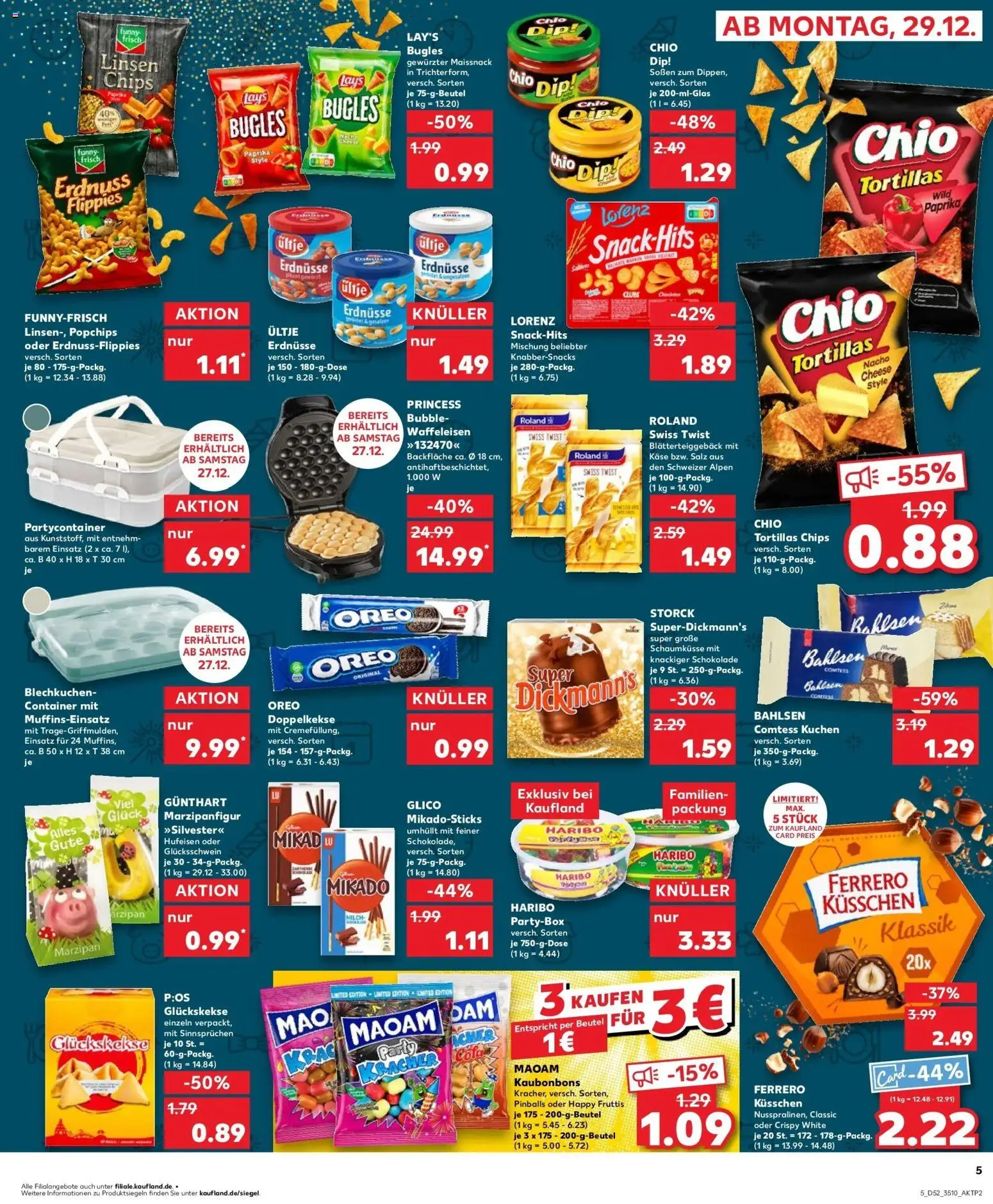 Kaufland prospekt Rodewisch	 – gültig ab 28.12.2025 | Seite: 5 | Produkte: Haribo, Milch, Schokolade, Kuchen