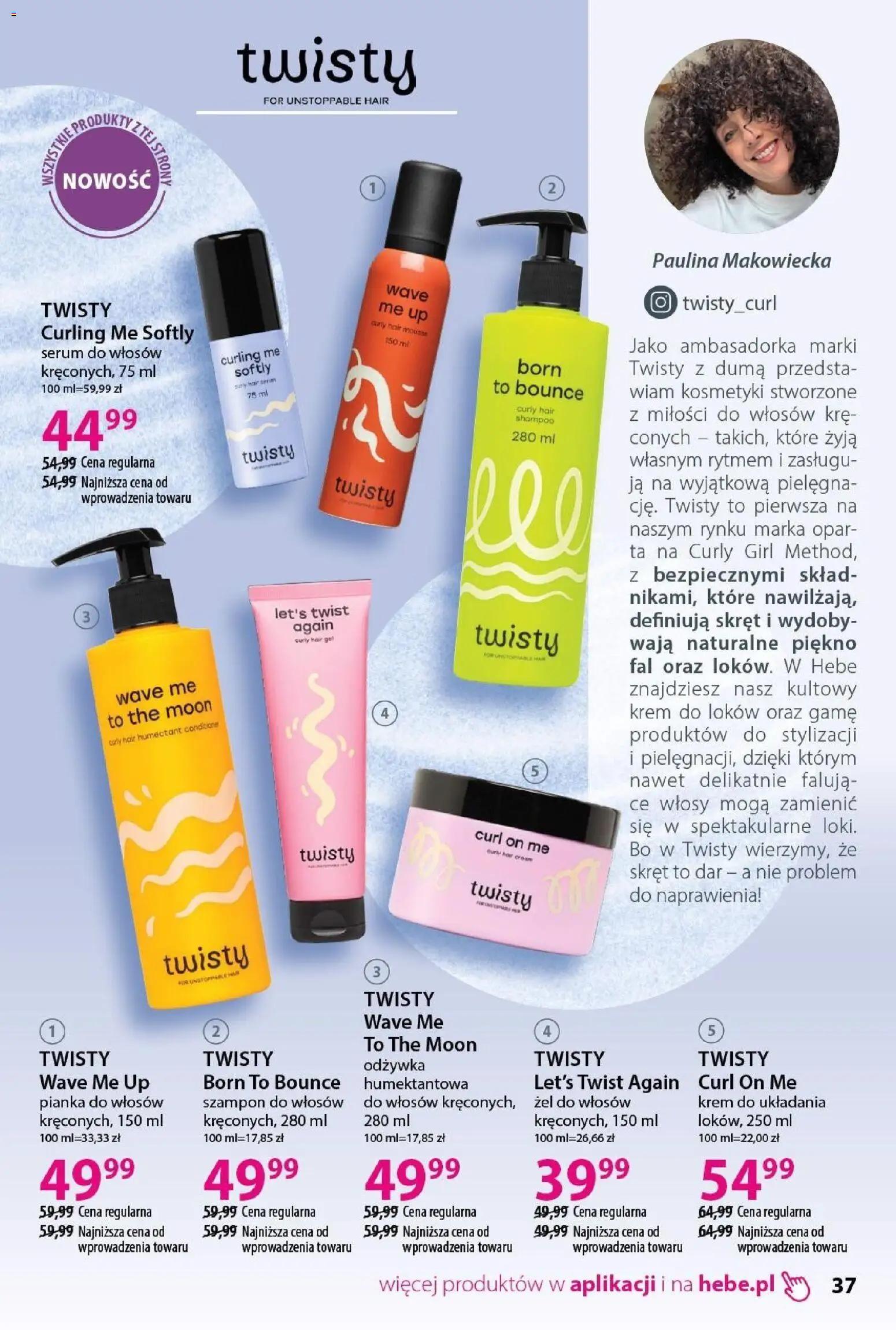 Hebe Gazetka - Katalog od 31.01.2026 | Strona: 37 | Produkty: Kosmetyki, Szampon, Odżywka, Krem