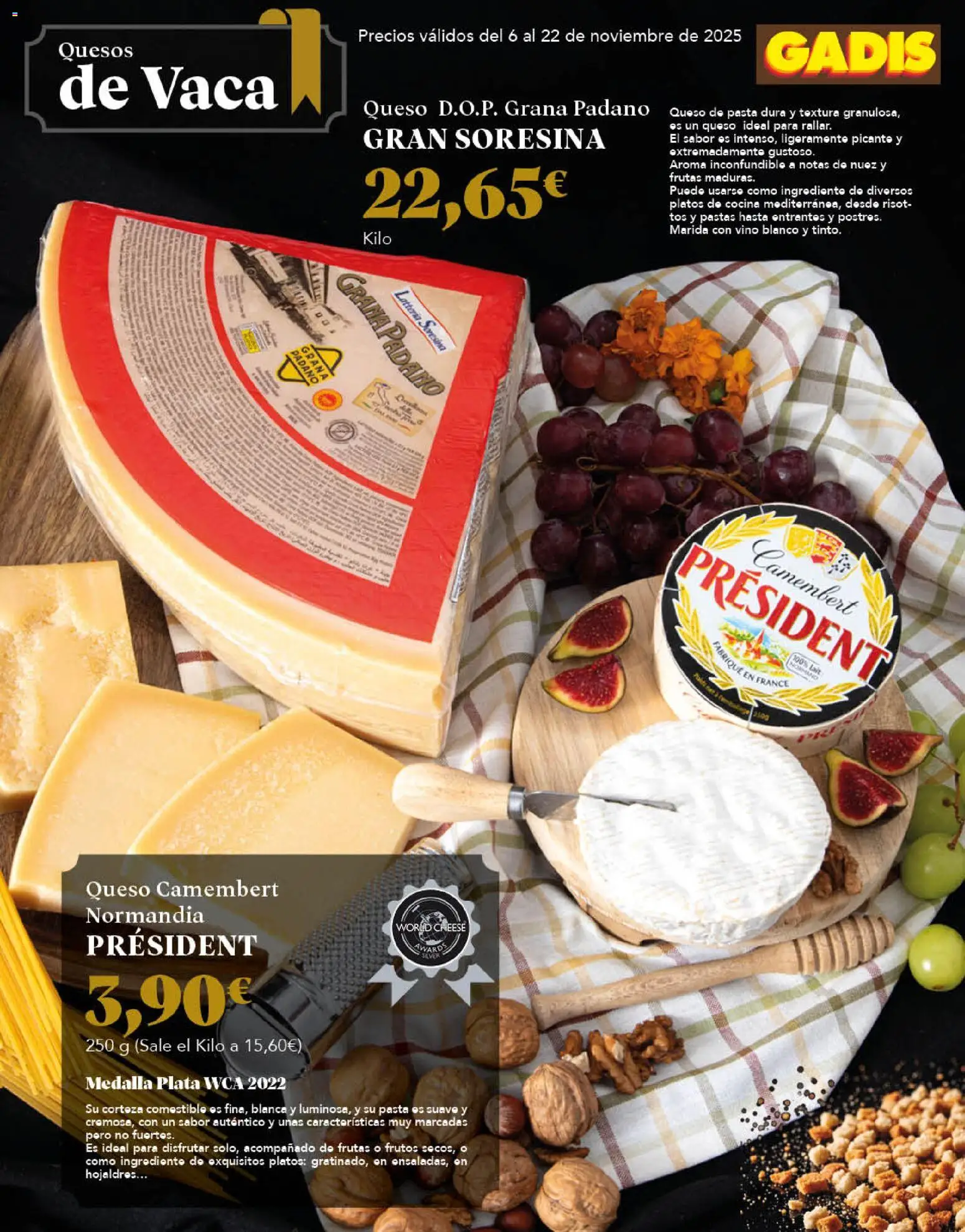 Gadis - folleto │ válido desde el 06.11.2025 | Página: 12 | Productos: Queso, Vino, Pasta, Cocina