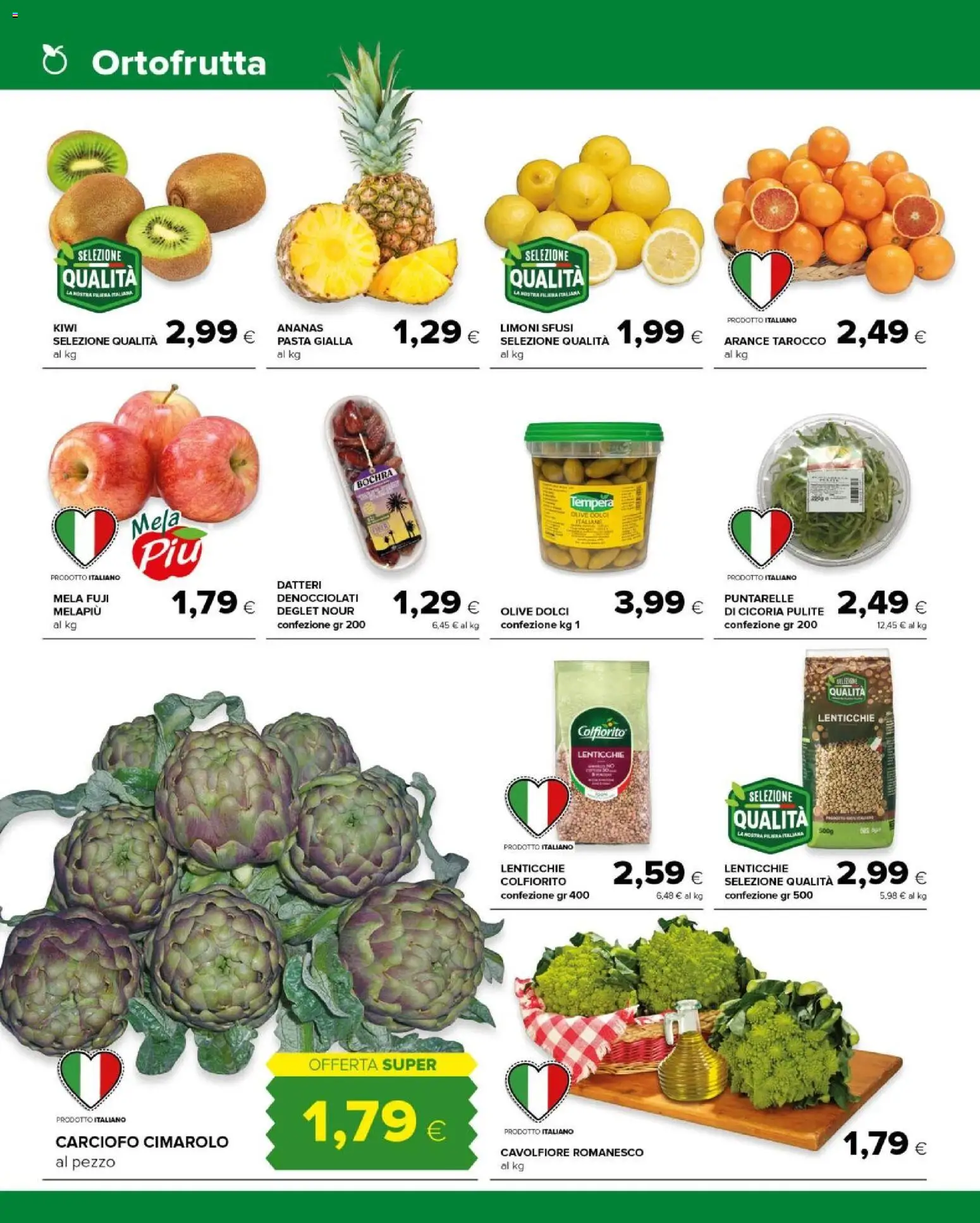 Volantino Tigre del 15.12.2025 | Pagina: 6 | Prodotti: Kiwi, Lenticchie, Pasta, Cavolfiore