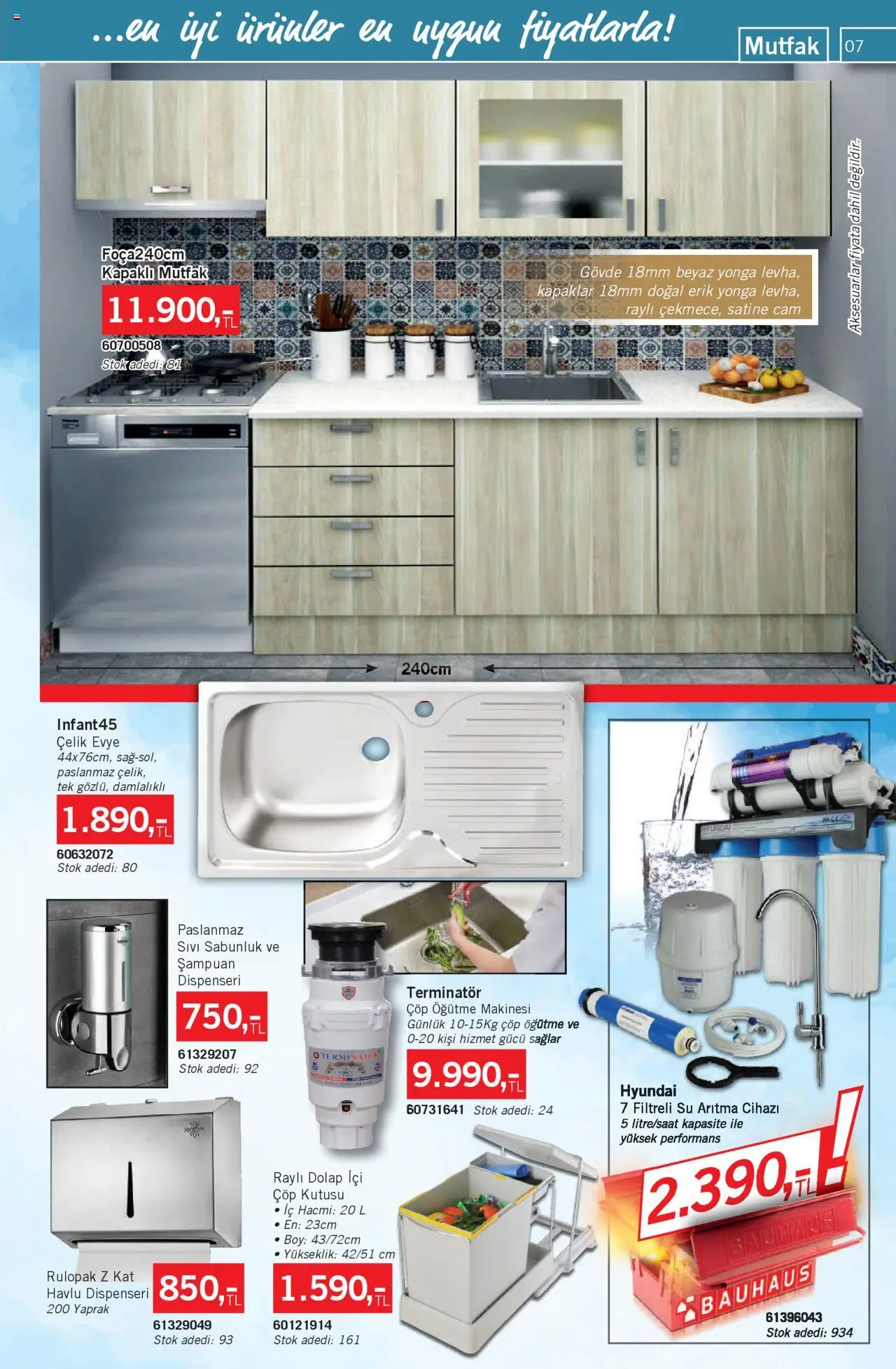 Bauhaus Katalog - 31.05.2025 tarihinden itibaren geçerlidir | Sayfa: 7 | Ürünler: Erik, Su, Sıvı sabunluk, Sabunluk