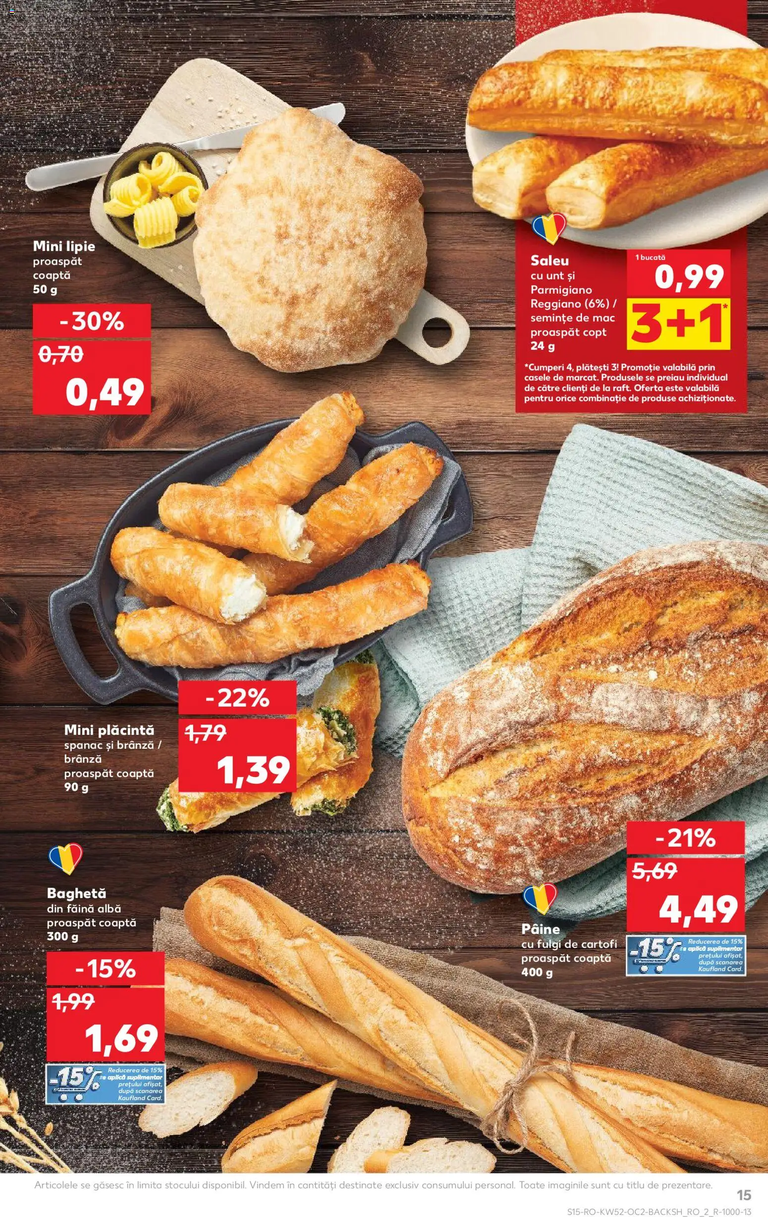 Noul catalog Kaufland – valabil de la 24.12.2025 | Pagină: 15 | Produse: Plăcintă, Brânză, Fulgi, Cartofi