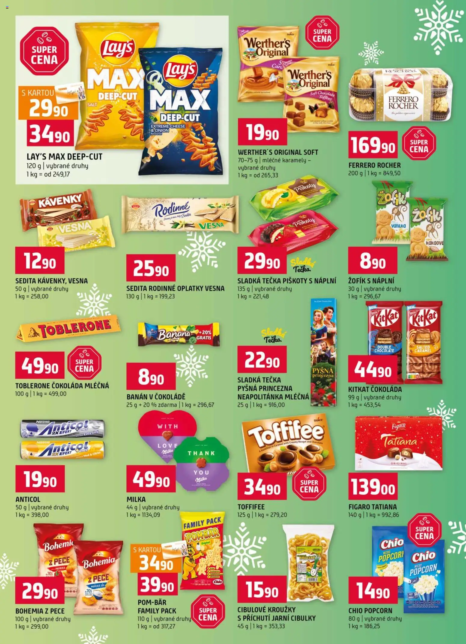 Terno leták od 17.12.2025 | Strana: 8 | Produkty: Ferrero Rocher, Piškoty, Cibulové kroužky, Citron