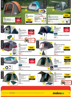 Makro specials catalogue – valid from 03.11.2025 | Page: 39 | Products: Bag, Frame, Tent, Water
