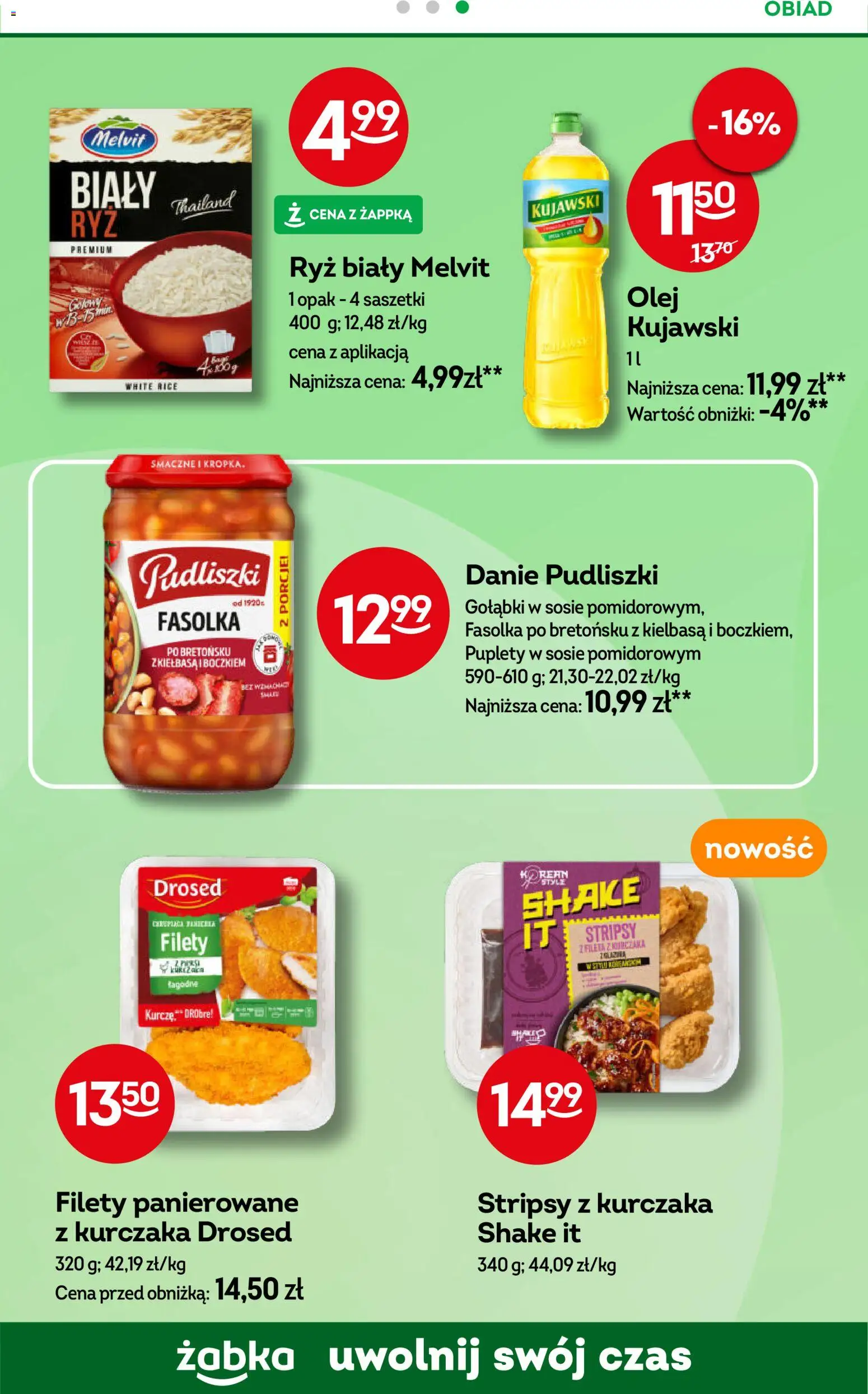 Żabka Gazetka - Codzienne produkty od 22.10.2025 | Strona: 21 | Produkty: Kiełbasa, Olej, Ryż