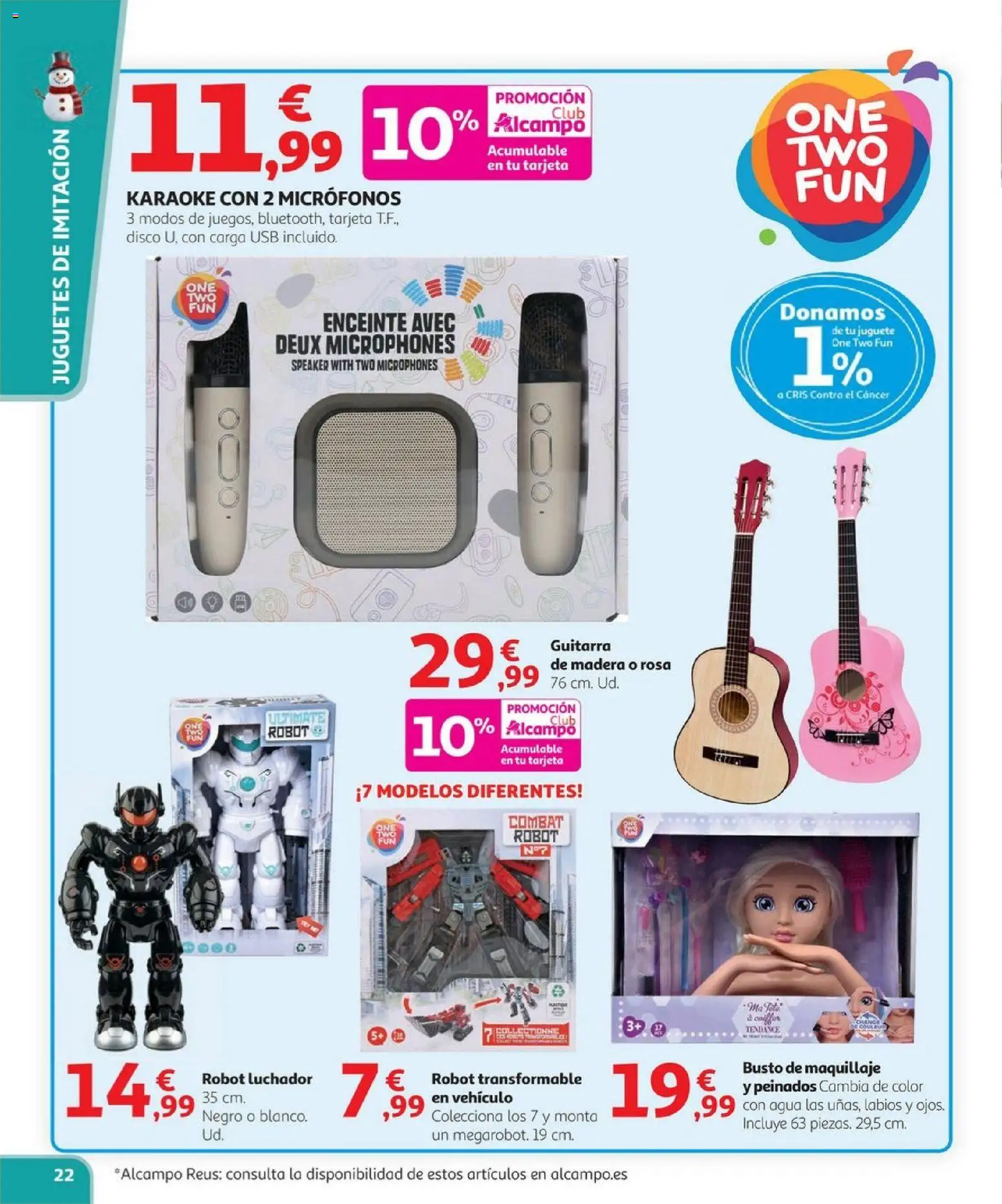 Alcampo - Juguetes │ válido desde el 03.11.2025 | Página: 22 | Productos: Juguetes, Disco, USB, Robot