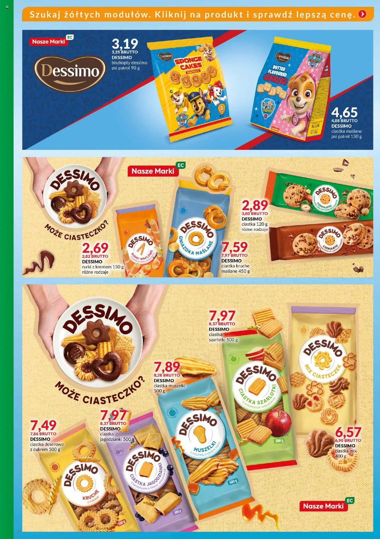Eurocash Gazetka - Katalog Artykułów Spożywczych od 21.09.2025 | Strona: 49 | Produkty: Rurki z kremem, Ciastka kruche, Ciastka