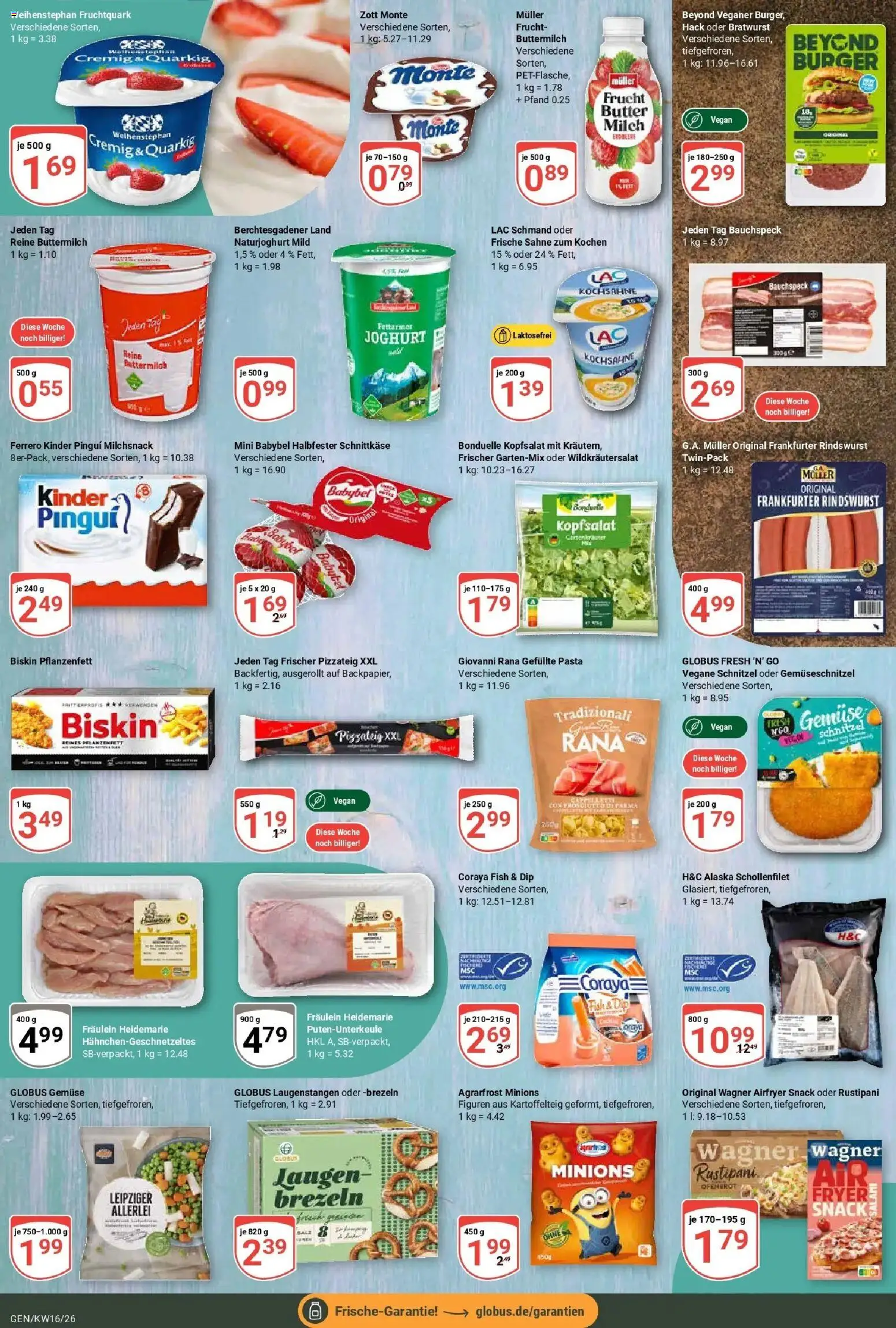 Globus Prospekt Gensingen	 – gültig ab 12.04.2026 | Seite: 10 | Produkte: Butter, Bratwurst, Pasta, Babybel