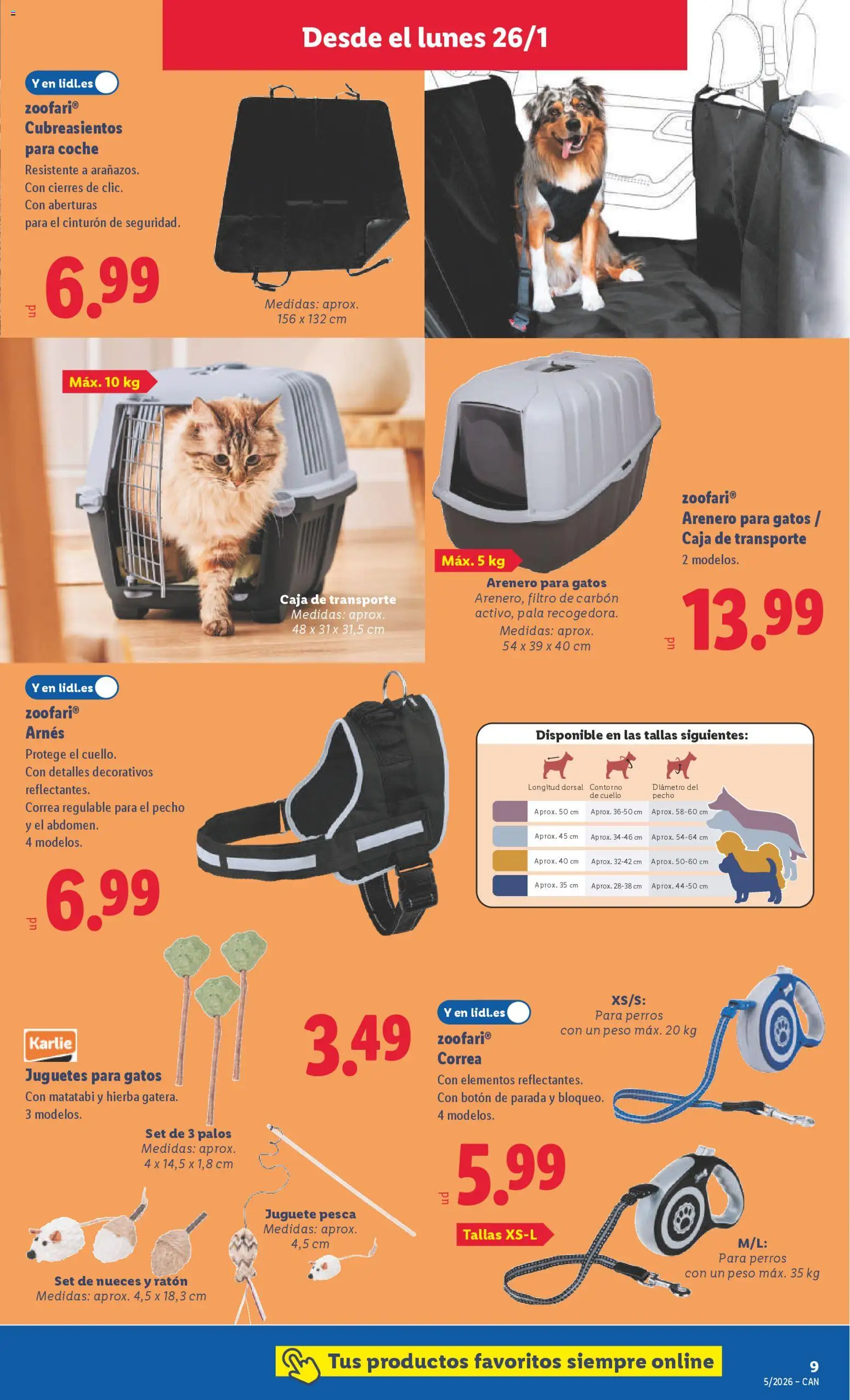 Lidl - Canarias │ válido desde el 26.01.2026 | Página: 9 | Productos: Cinturón, Juguetes, Peso, Caja