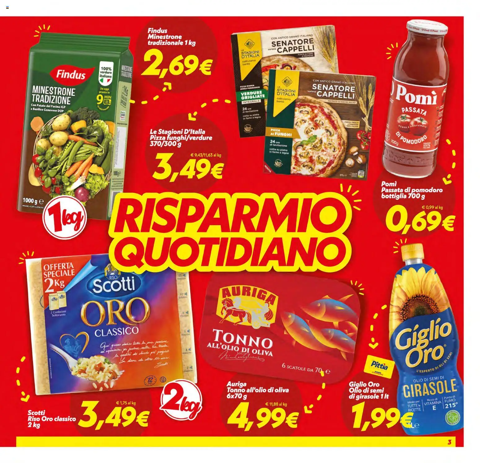 Volantino SuperConveniente del 13.01.2026 | Pagina: 3 | Prodotti: Riso, Patate, Formaggio, Tonno