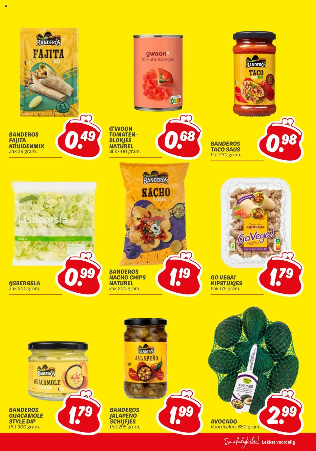 | Pagina: 13 | Producten: Tomaten, Chips, Taco, Zak