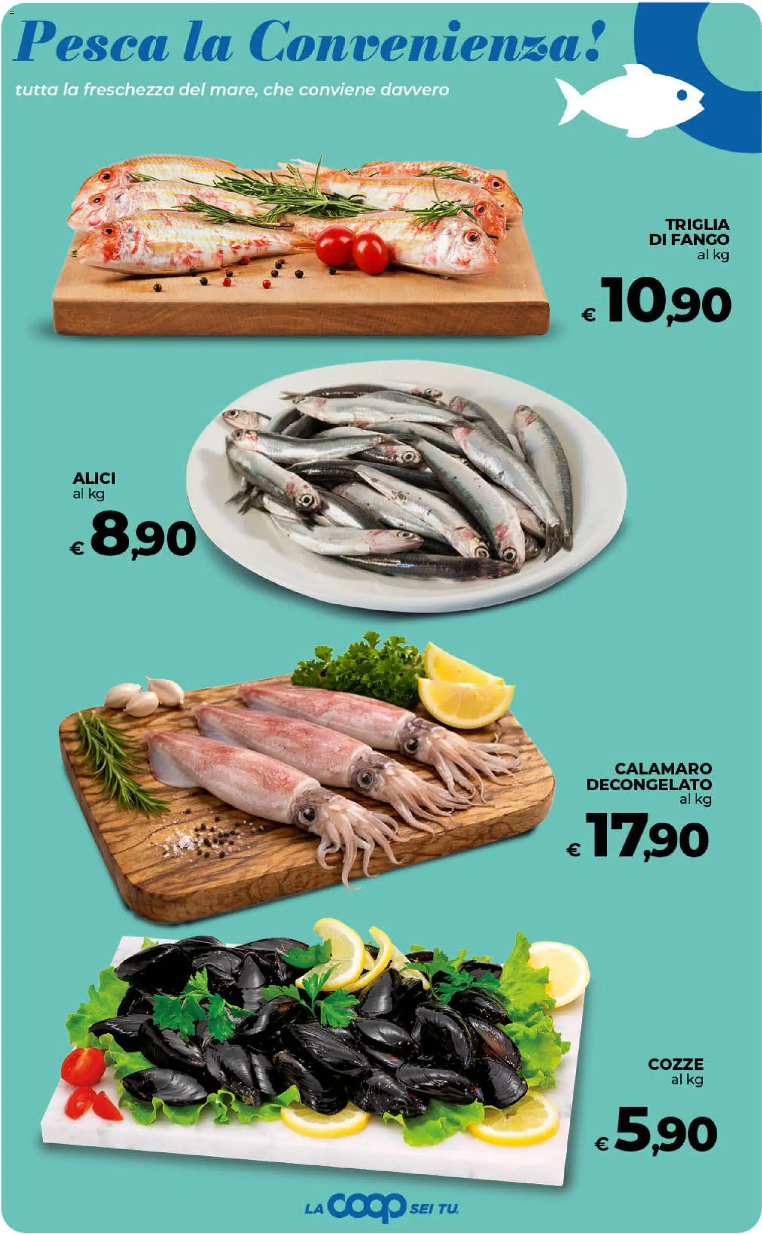 Volantino Ipercoop del 17.04.2026 | Pagina: 18 | Prodotti: Cozze, Pesca, Alici
