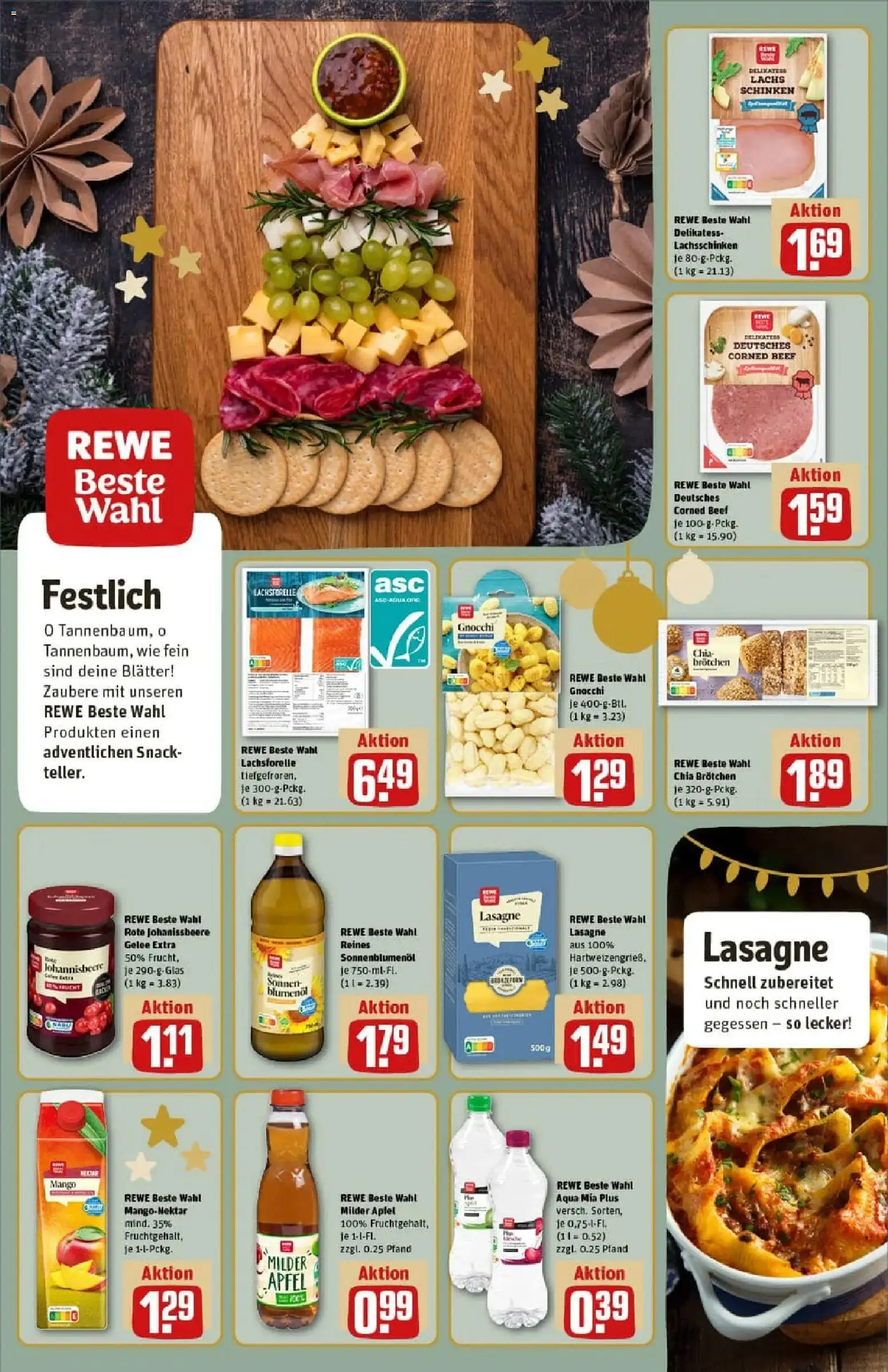 Rewe prospekt Hamburg / Wandsbek	 – gültig ab 07.12.2025 | Seite: 16 | Produkte: Apple, Lachs, Mango, Schinken